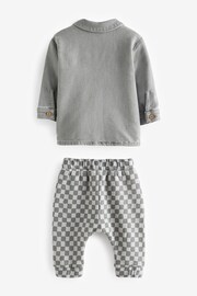 Monochrome Shirt Jacket, T-Shirt and Joggers Baby 3 Piece Set - Image 6 of 8