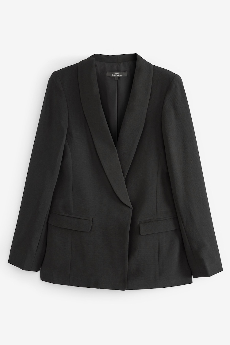 Black Relaxed Soft Crépe Blazer - Image 5 of 5