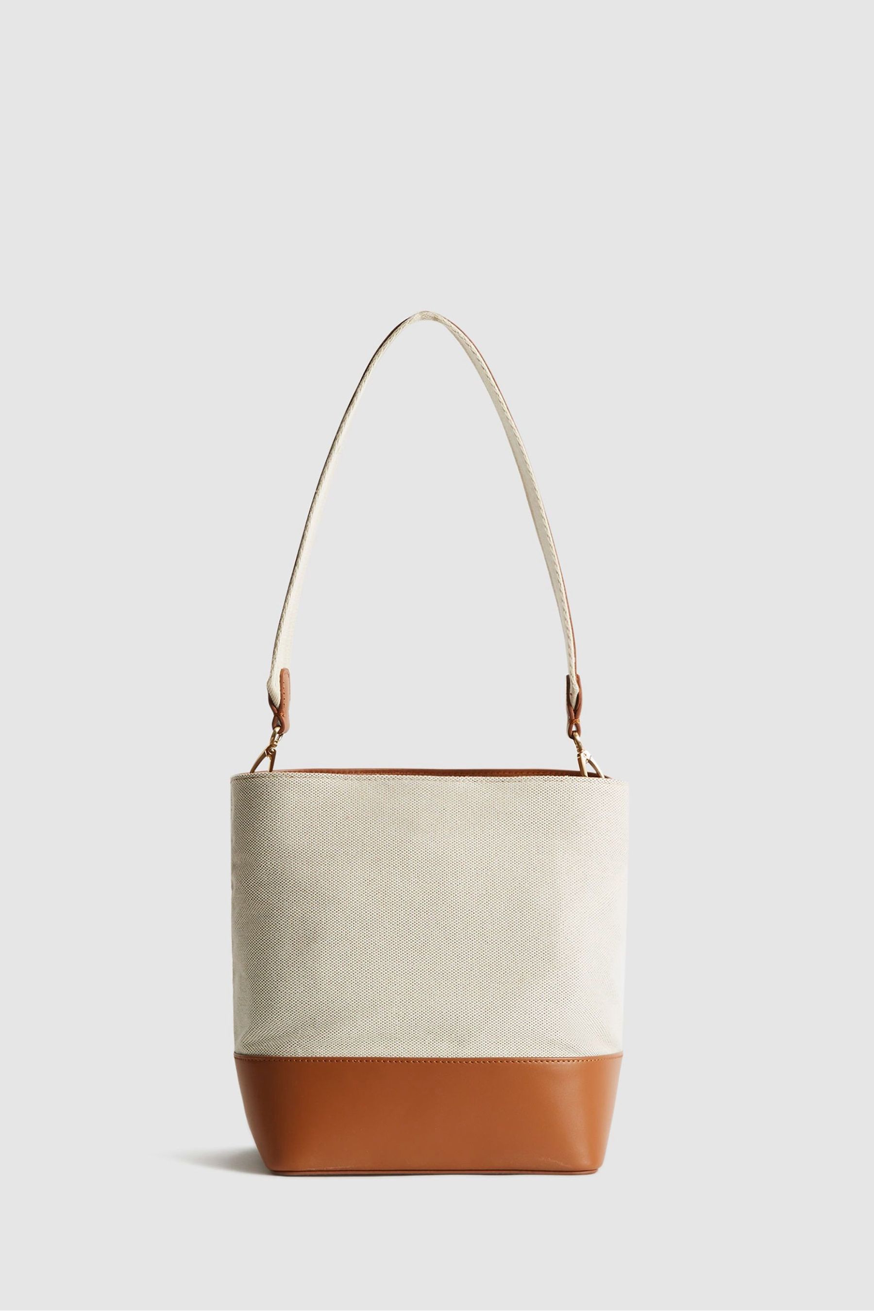 Buy Reiss Off White Tan Berkley Small Bucket Bag from the Next UK online shop