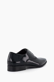 Dune London Black Wide Fit Swallow Patent Oxford Shoes - Image 4 of 6