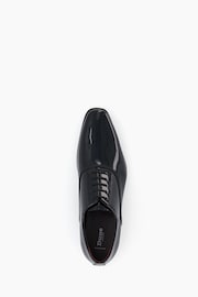 Dune London Black Wide Fit Swallow Patent Oxford Shoes - Image 5 of 6