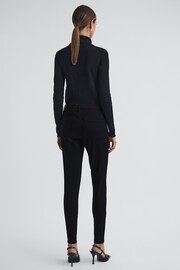 Reiss Black Lux Mid Rise Skinny Jeans - Image 2 of 4