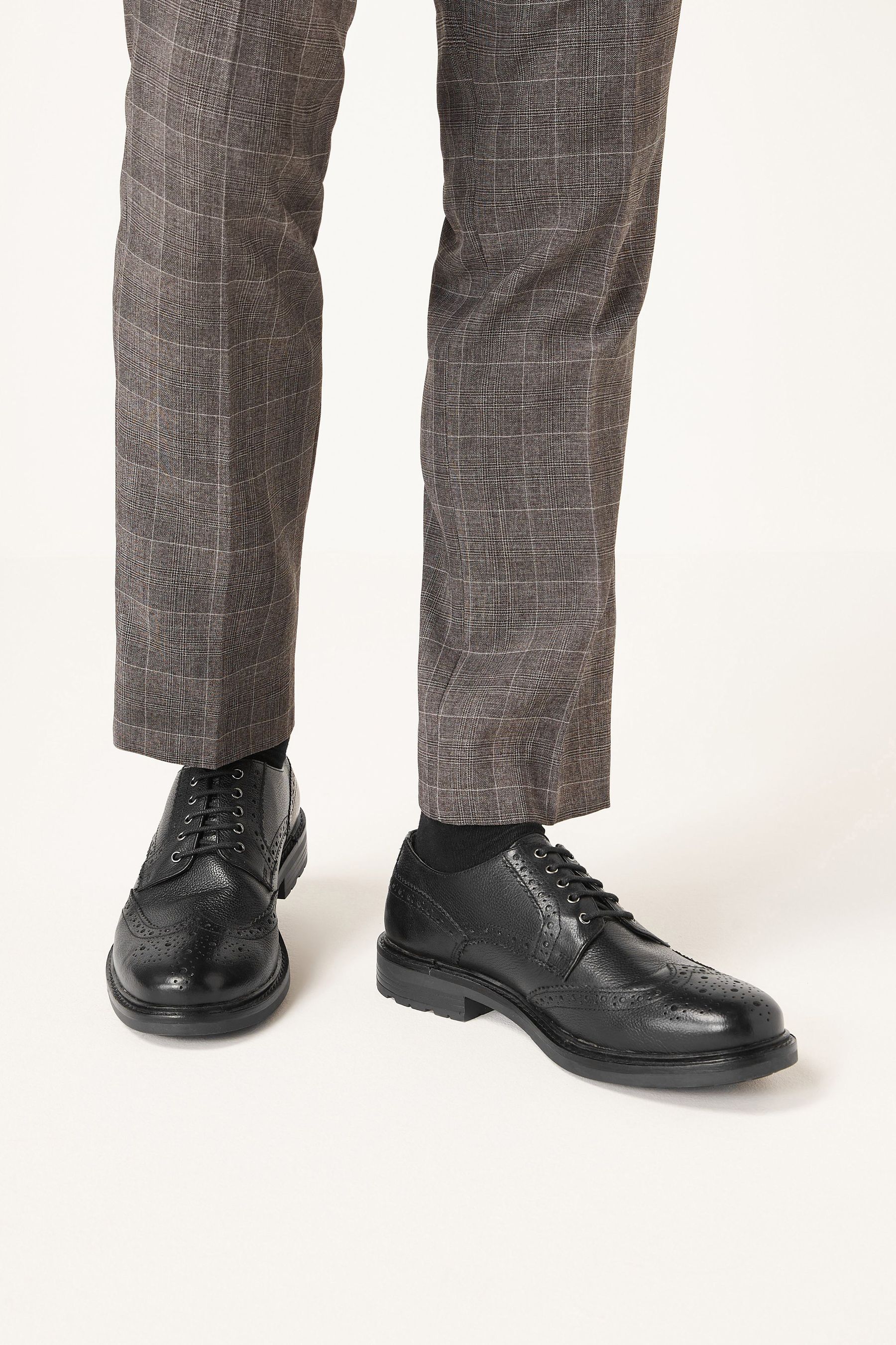 Buy Black Modern Heritage Leather Brogue Shoes from Next Germany