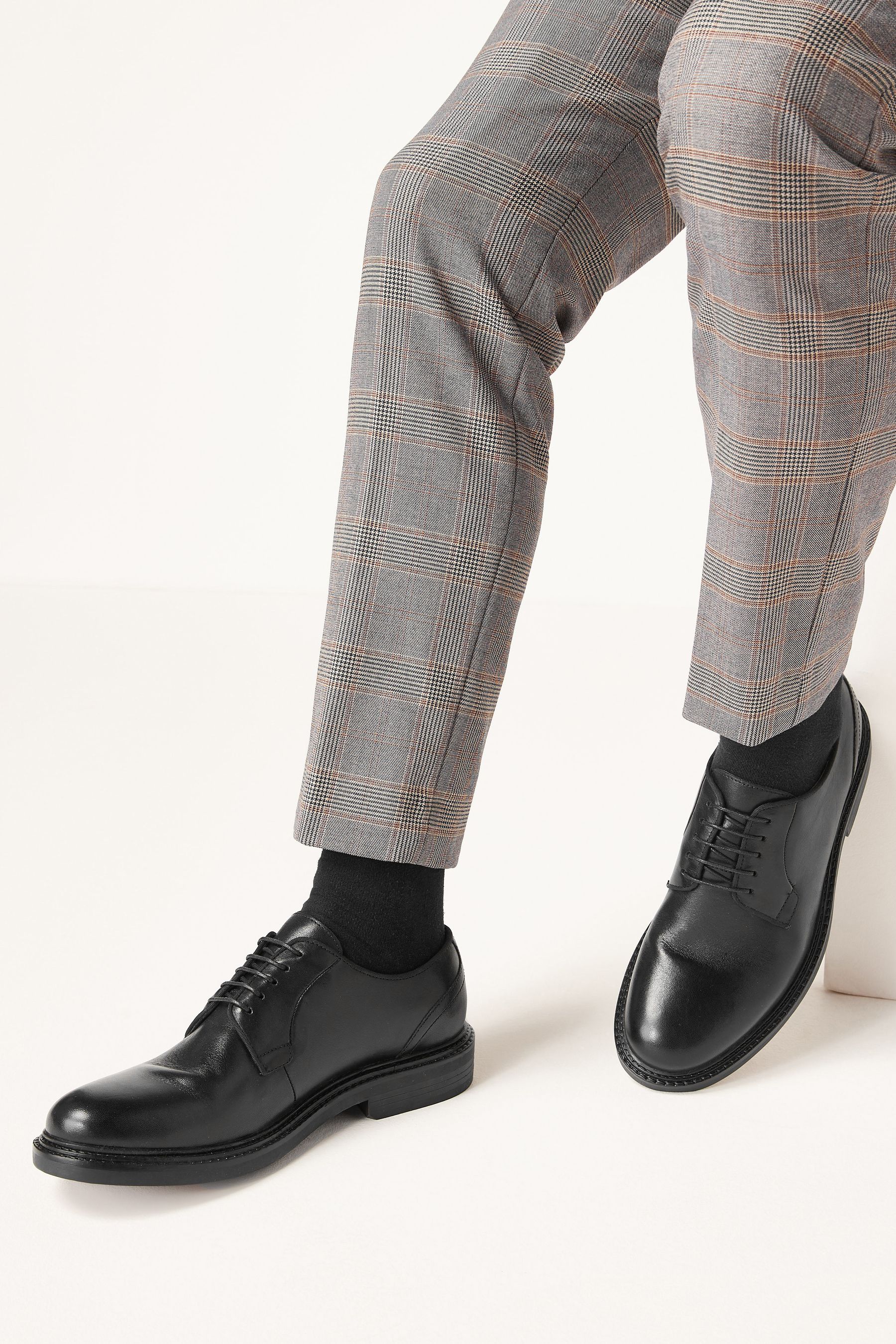 Buy Black Modern Heritage Leather Derby Shoes from Next Lithuania
