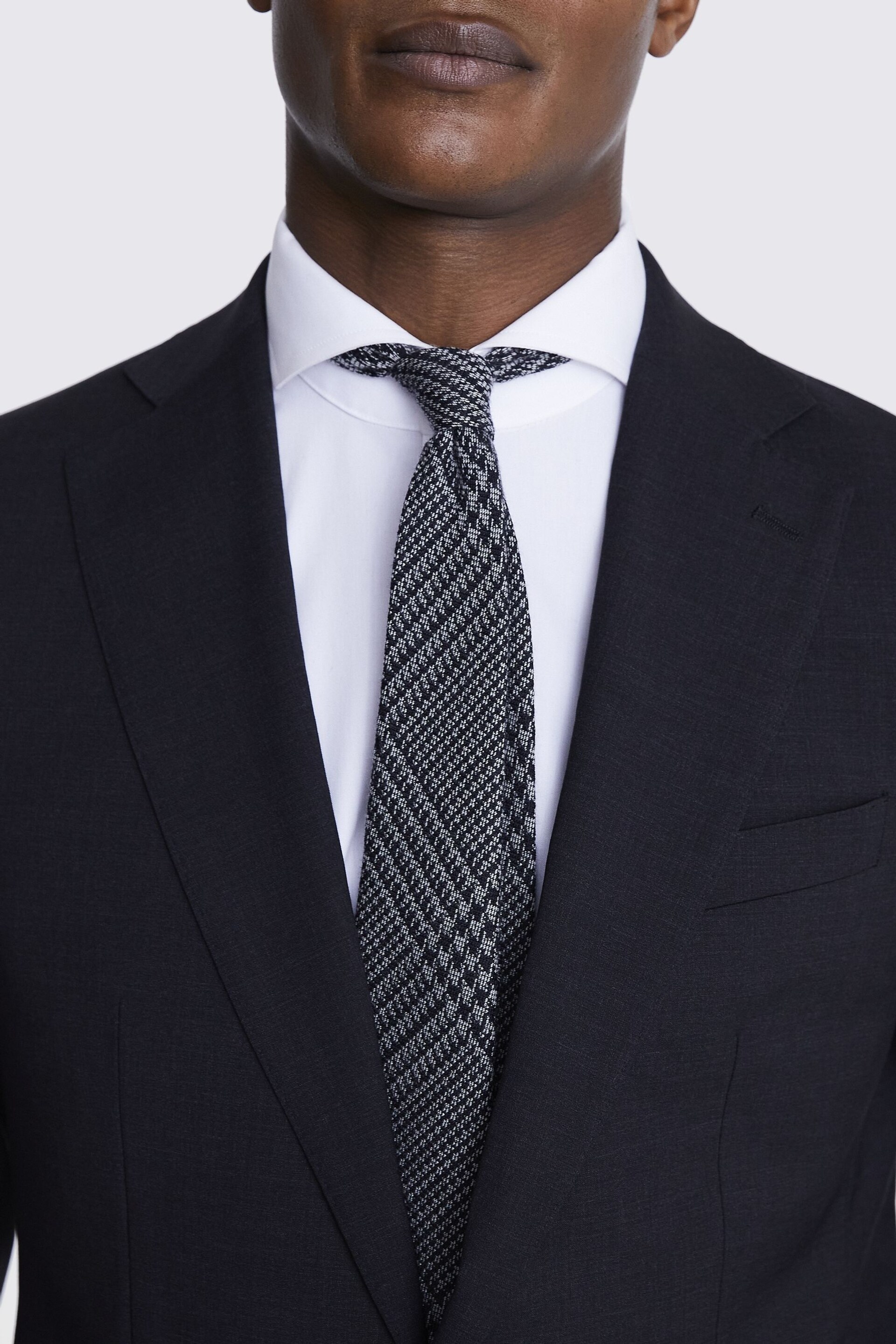 MOSS Charcoal Grey Tailored Fit Performance Suit Jacket - Image 6 of 7