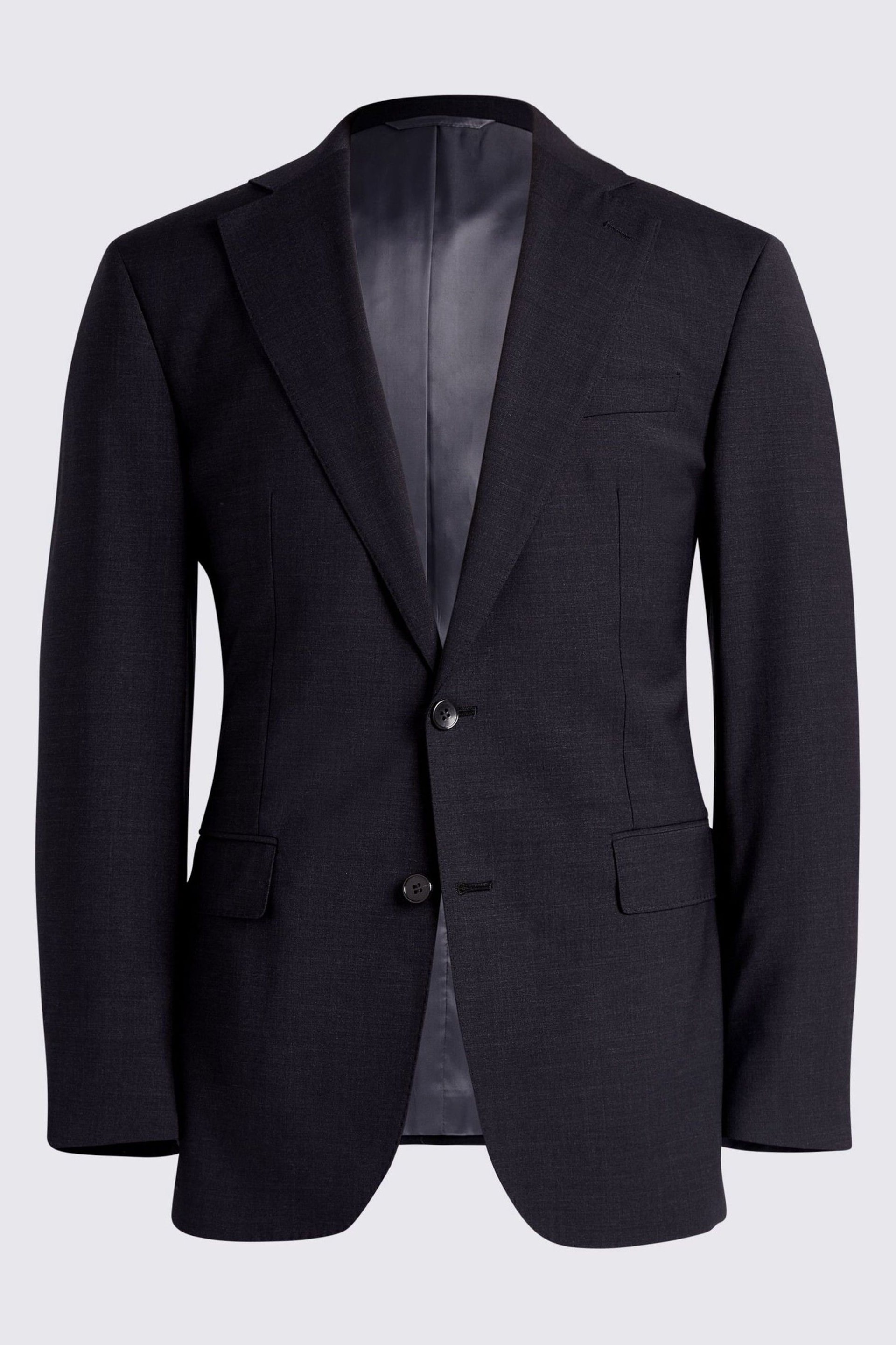 MOSS Charcoal Grey Tailored Fit Performance Suit Jacket - Image 7 of 7