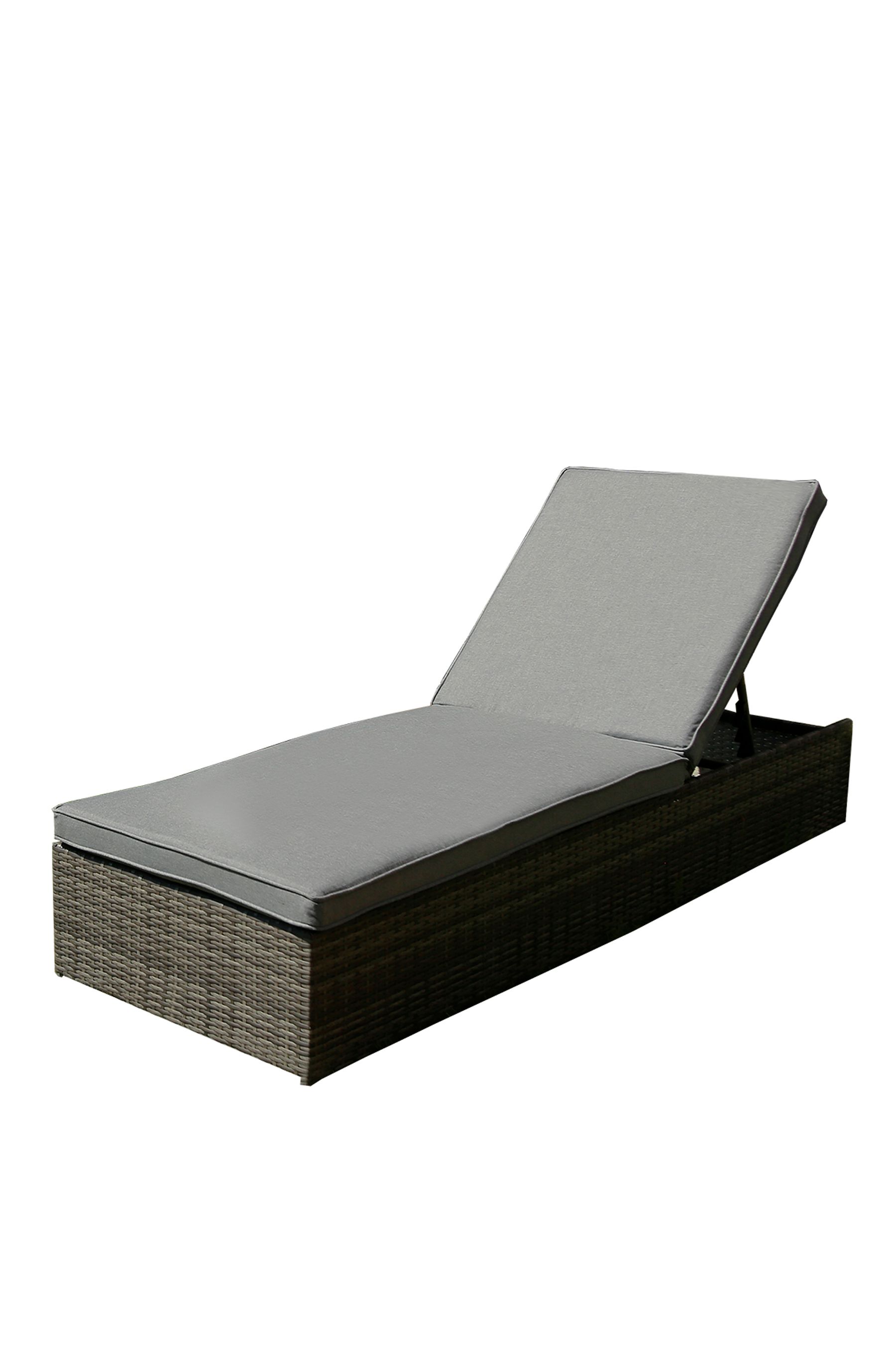 Buy Charles Bentley Grey Garden Rattan Sun Lounger from the Next UK online shop
