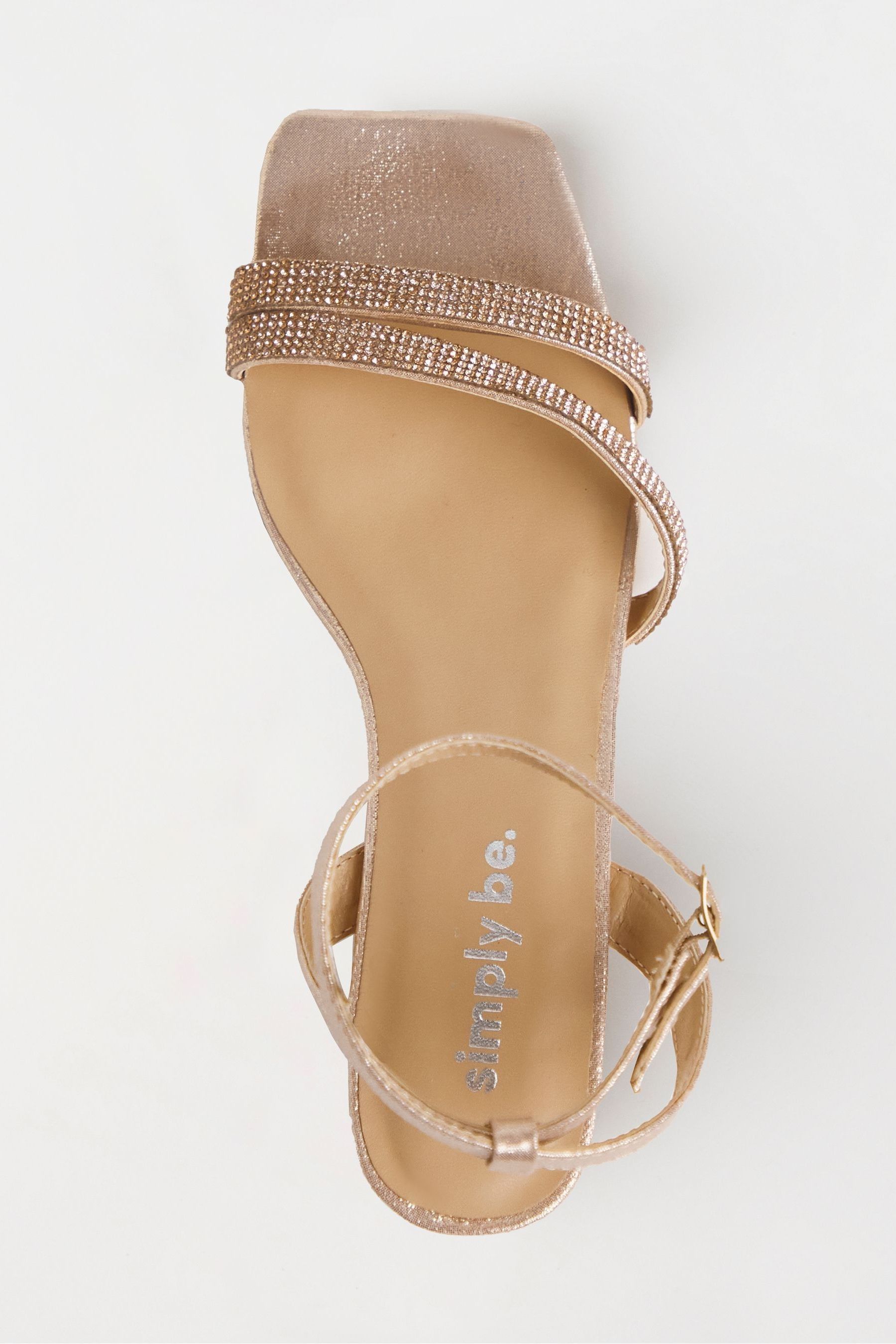 Simply be rose gold sandals shop