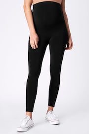 Seraphine Black and Grey Bamboo Maternity Leggings – Twin Pack - Image 1 of 5