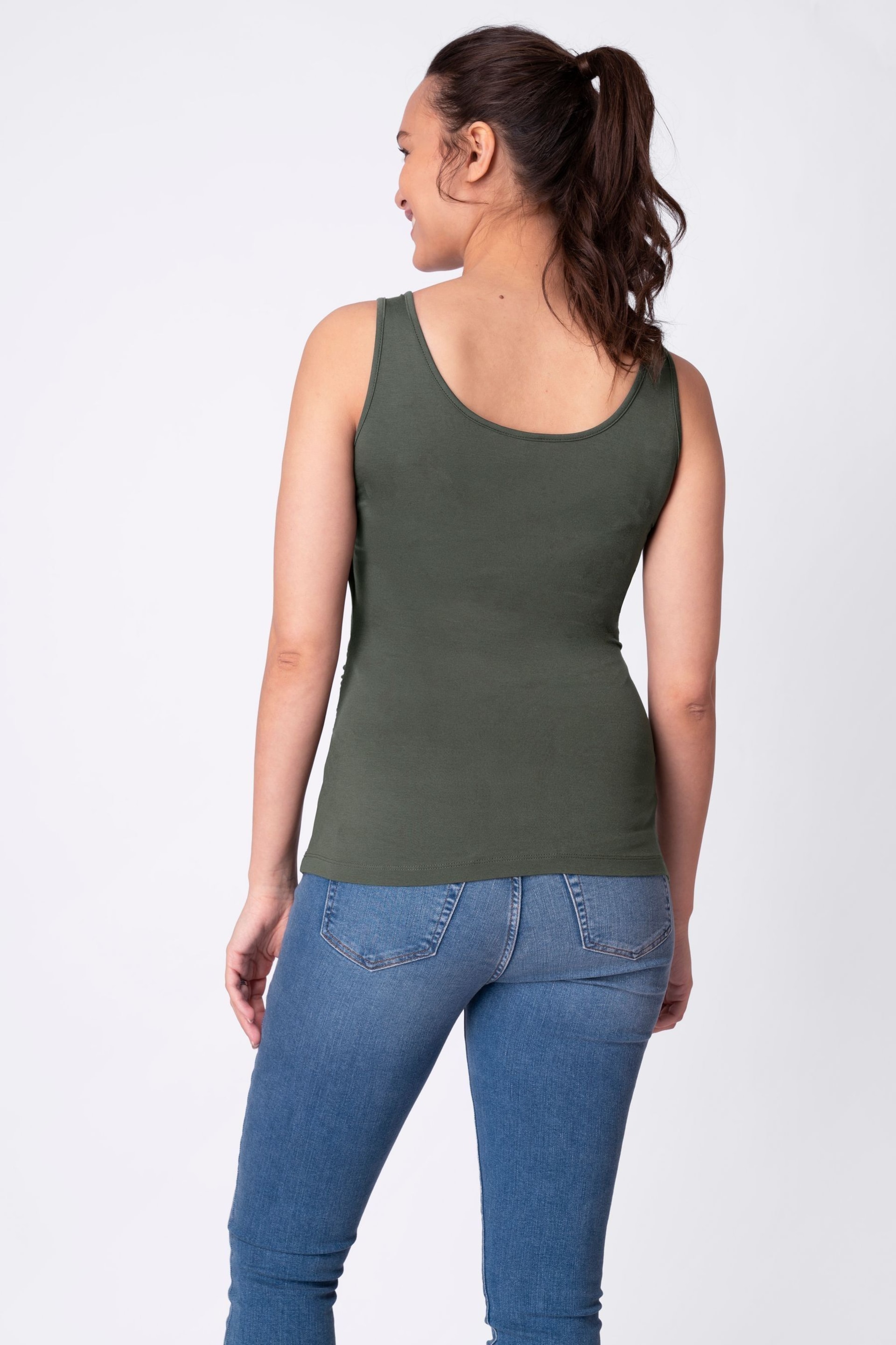 Seraphine Green Maternity And Nursing Tops Twin Pack - Image 2 of 6