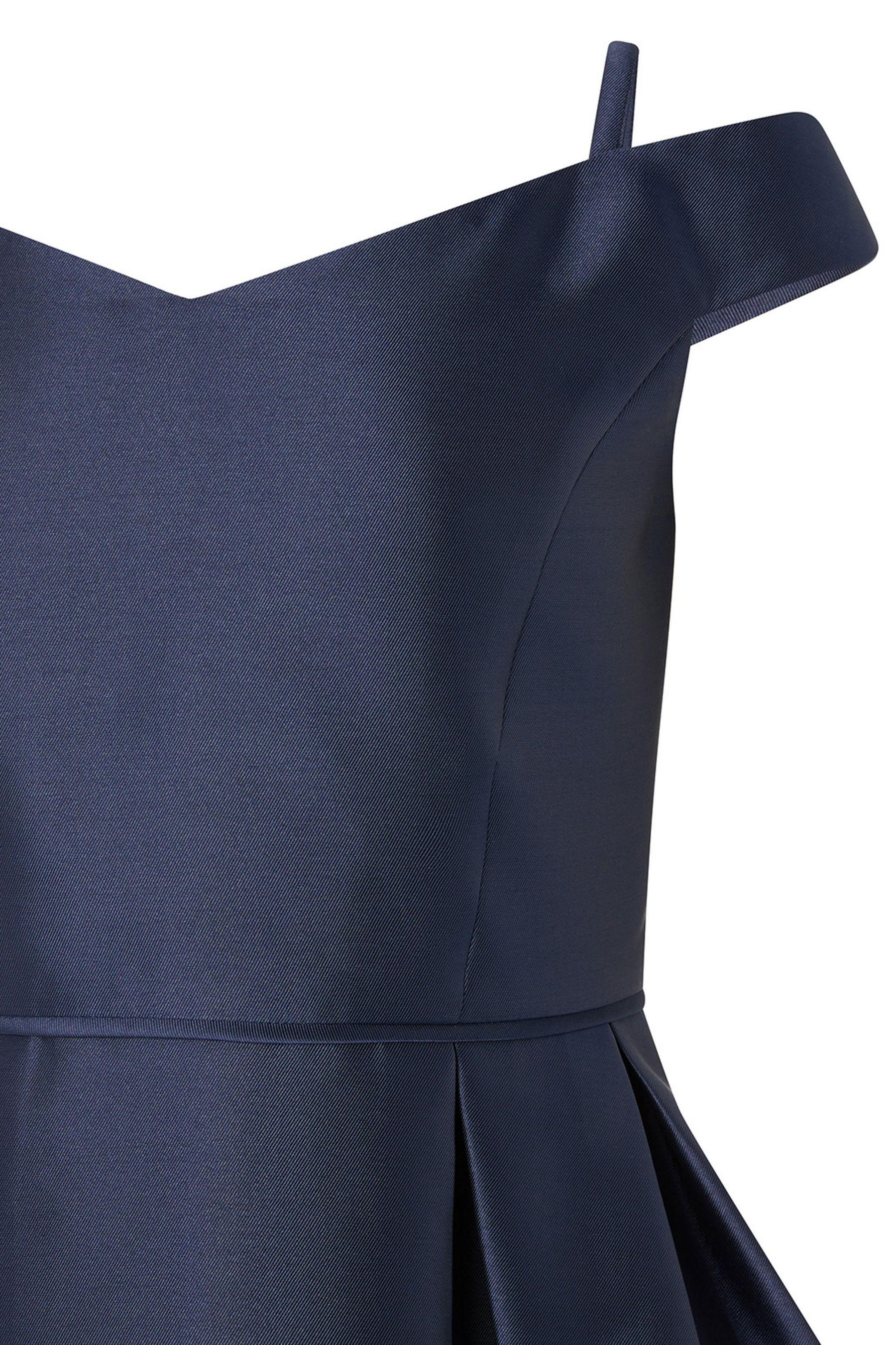 Buy Monsoon Blue Duchess Twill Bardot Prom Dress from Next United Arab Emirates