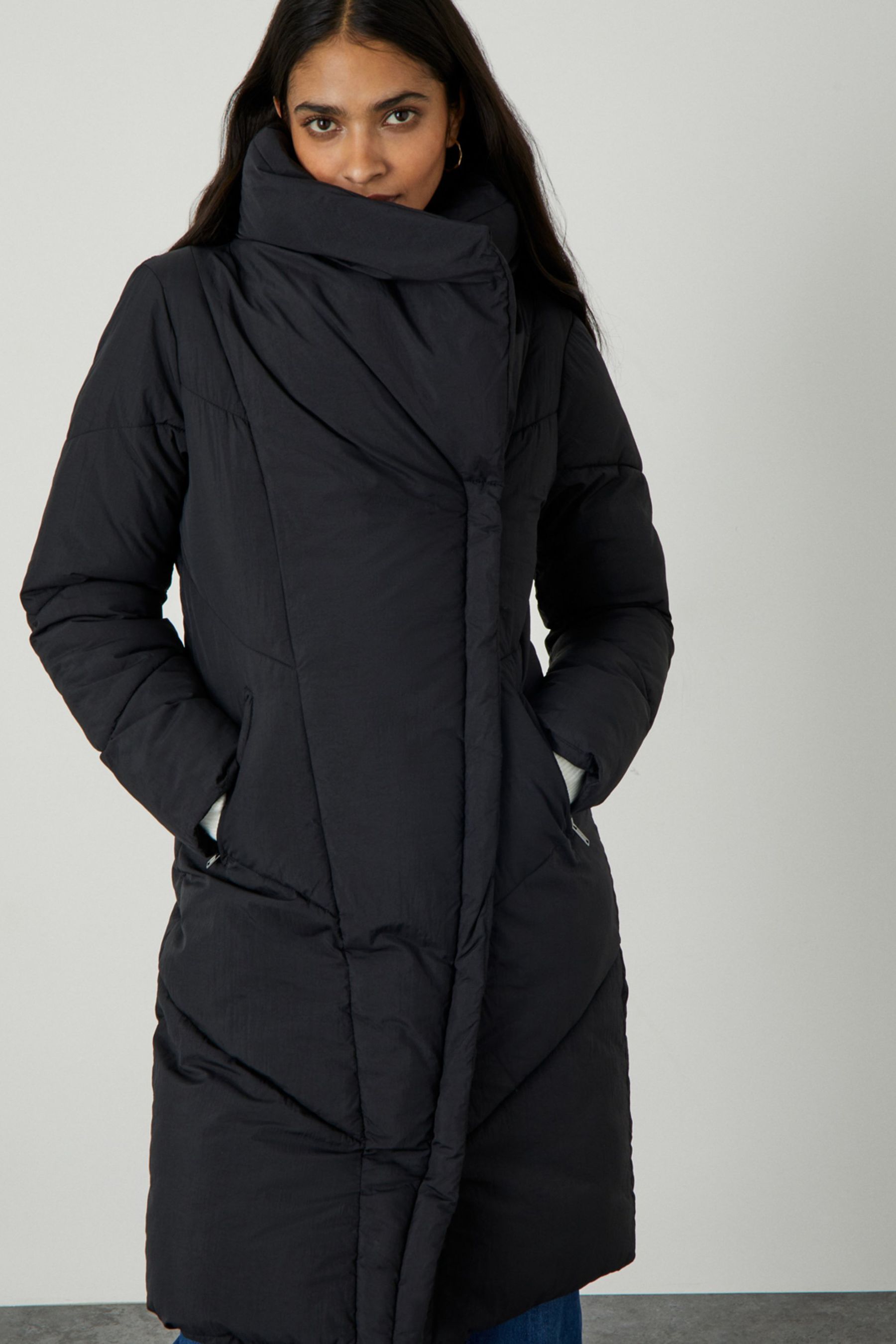 Buy Monsoon Black Daisy Padded Coat from Next Luxembourg