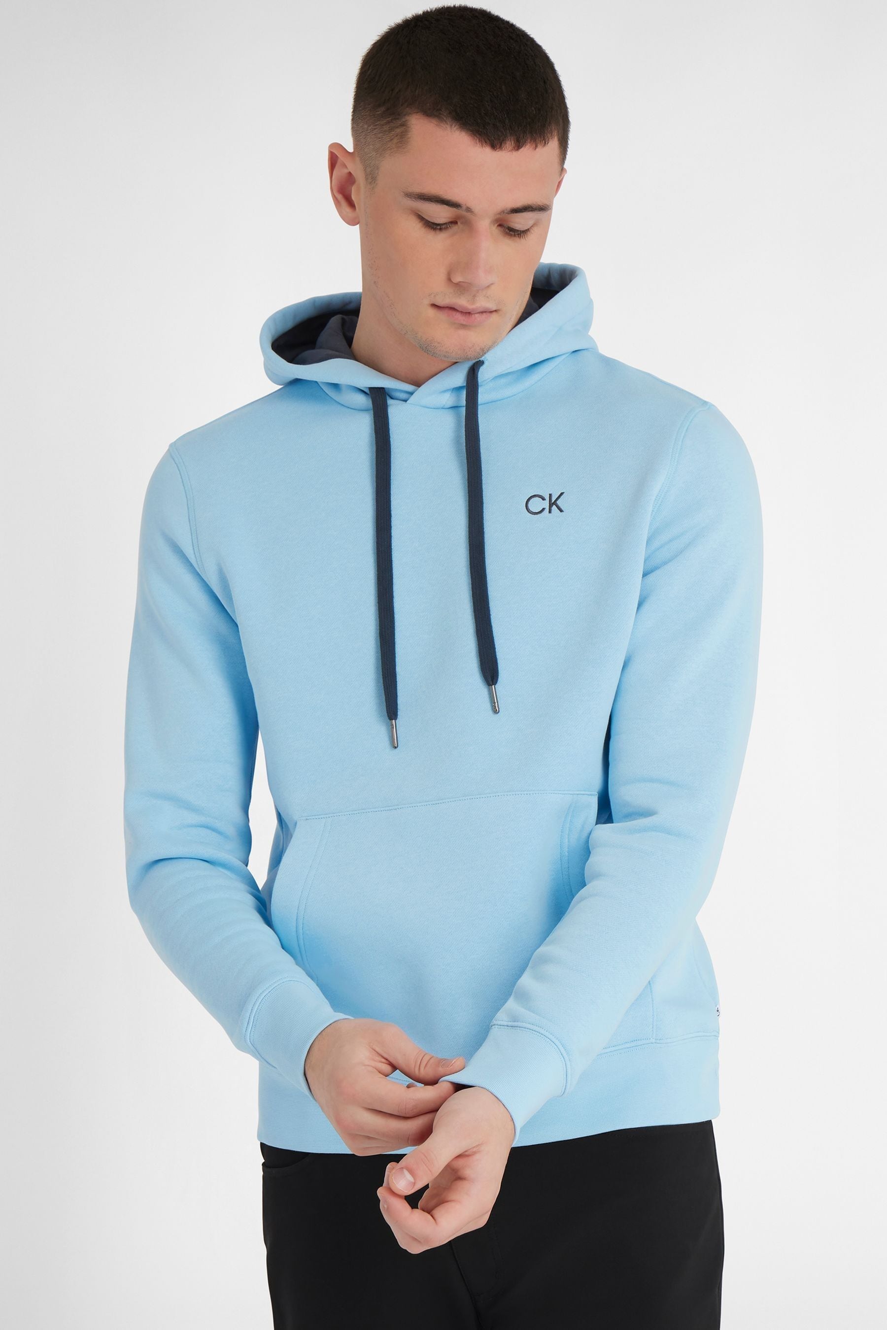 Buy Calvin Klein Golf Light Blue Nature Hoodie from Next Luxembourg