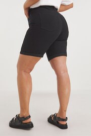 Simply Be Black 24/7 Mid Shorts - Image 2 of 4