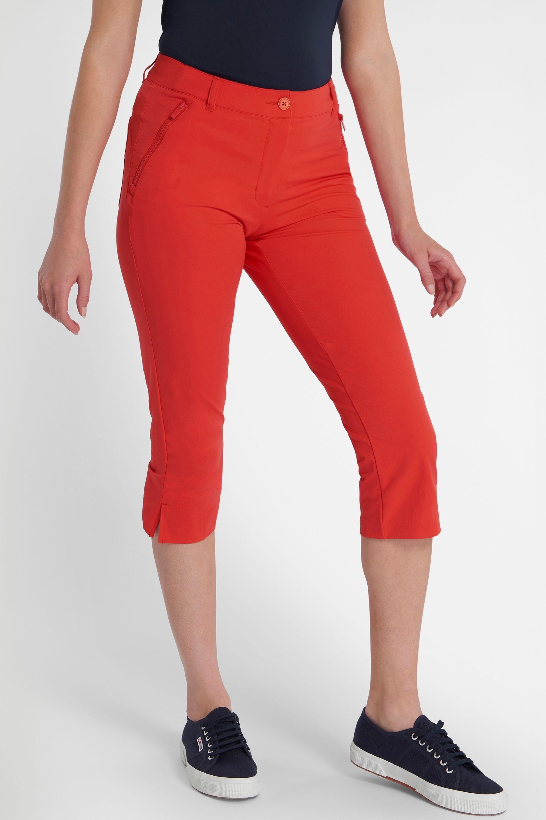 Buy Calvin Klein Golf Red Arkose Capri Trousers from Next Luxembourg