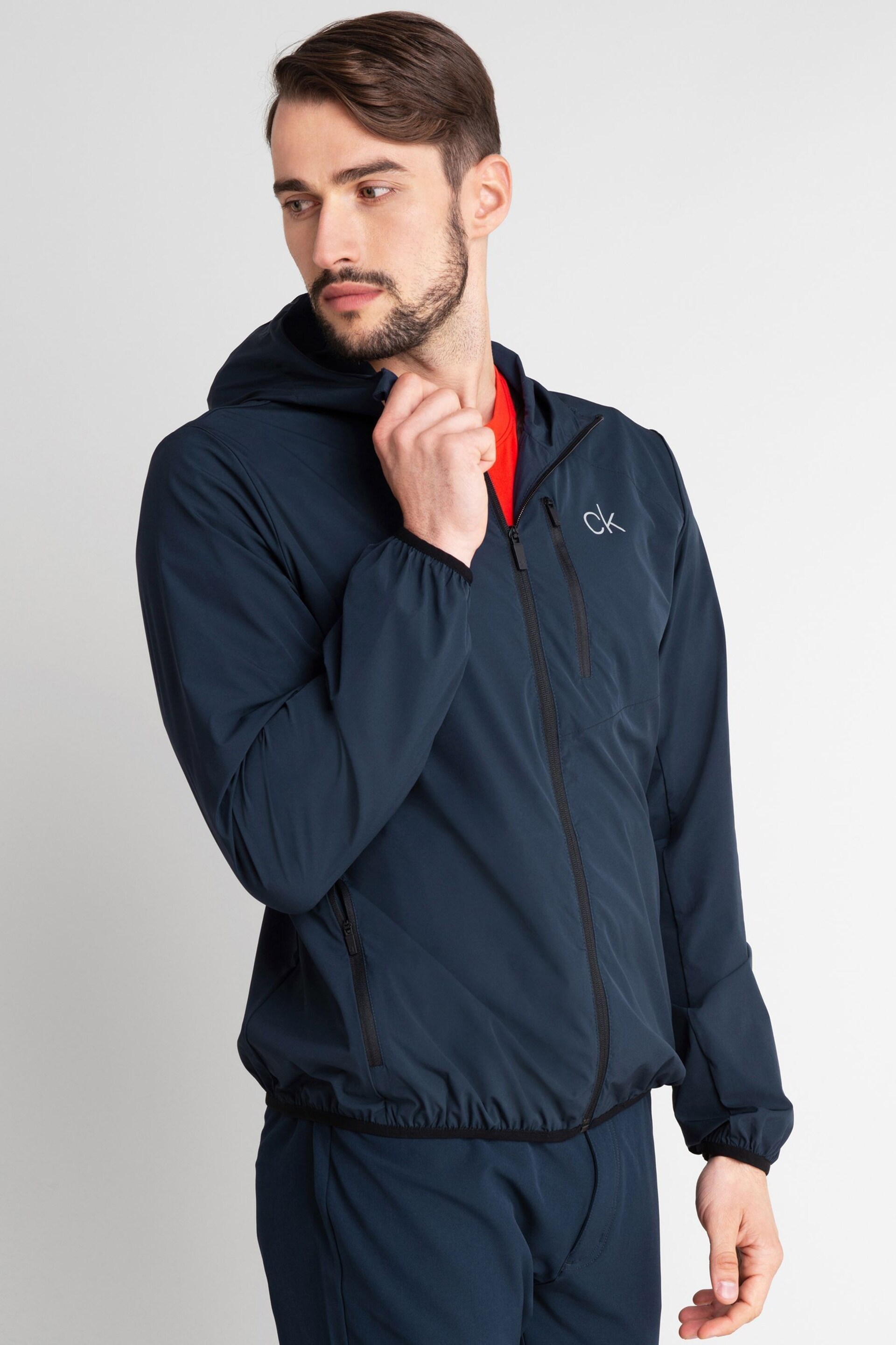 Calvin Klein Golf Blue Ultra-Lite Jacket - Image 1 of 8