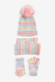 Rainbow Hats and Scarf Set (3-16yrs) - Image 2 of 2