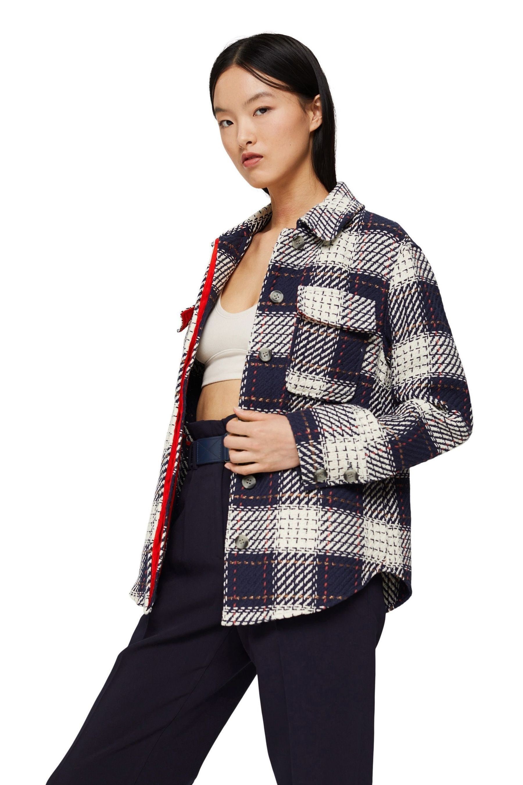 Esprit navy coat best sale