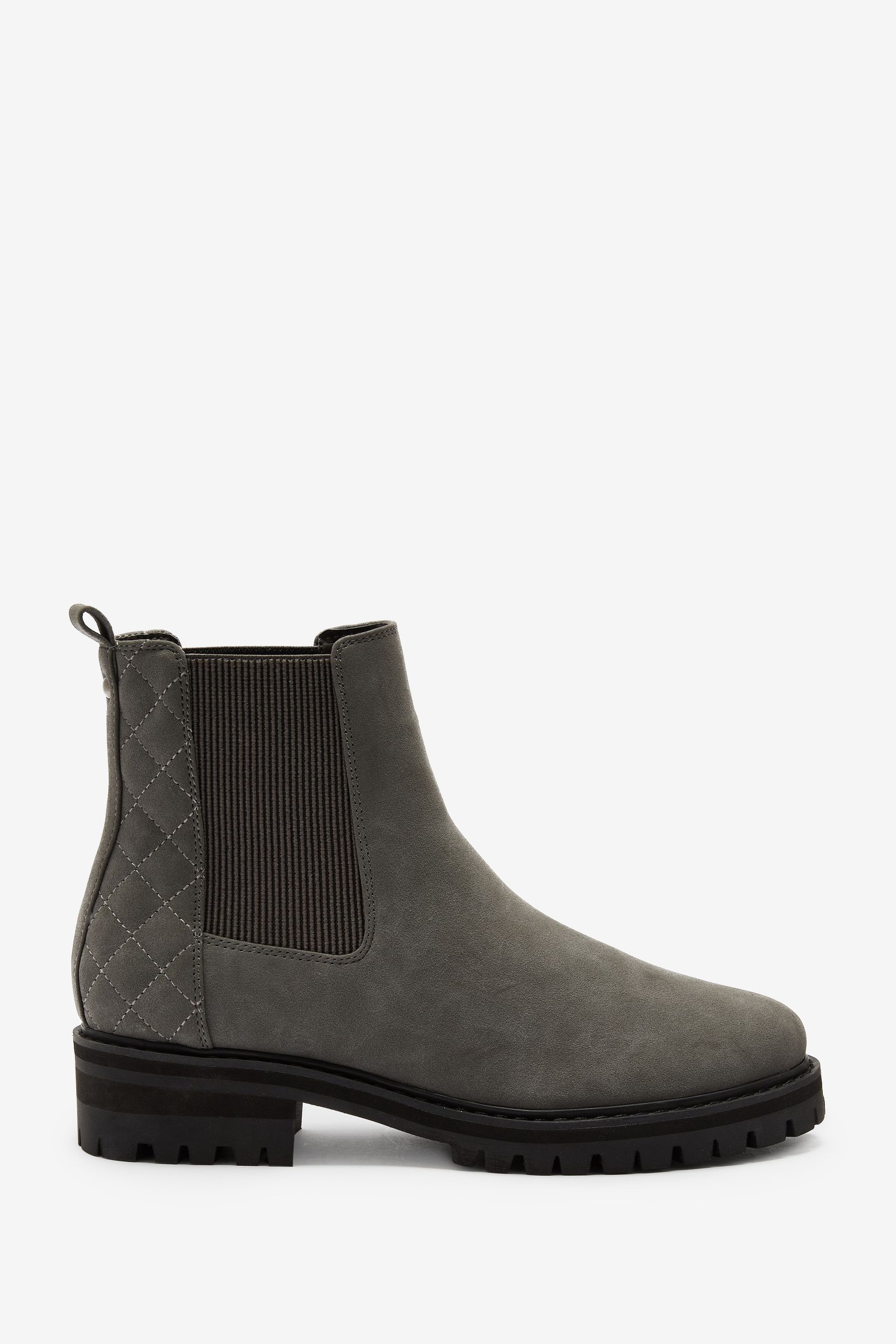 Buy Grey Extra Wide Fit Forever Comfort Chunky Chelsea Boots from Next Luxembourg