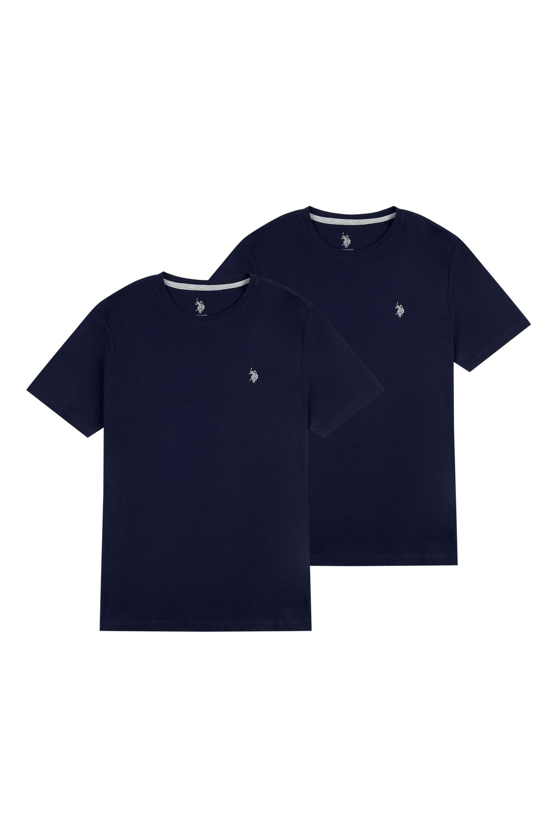 Kaufe Sie Marineblauer Blazer U.S. Polo Assn. Lounge 100 Baumwolle T Shirt 2 Packung bei Next Deutschland