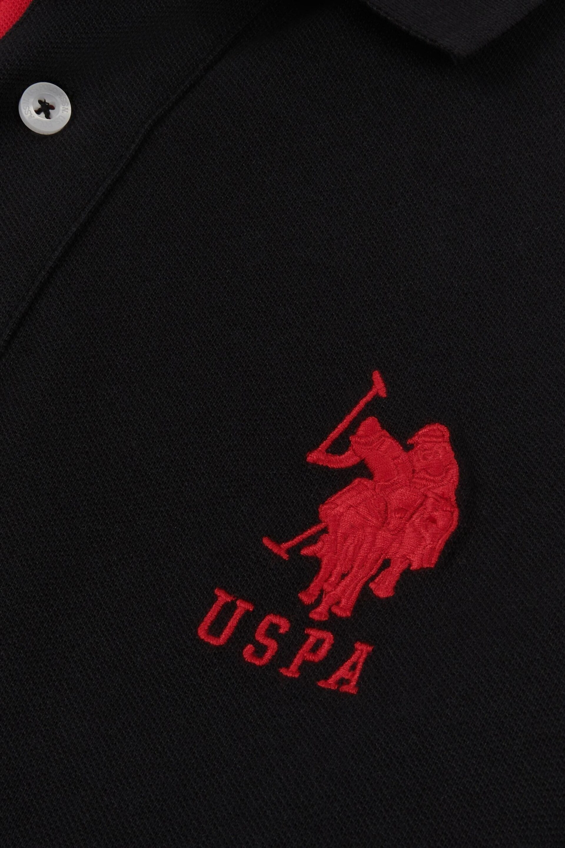 U.S. Polo Assn. Black Player 3 Regular Fit Long Sleeve Polo Shirt - Image 5 of 5