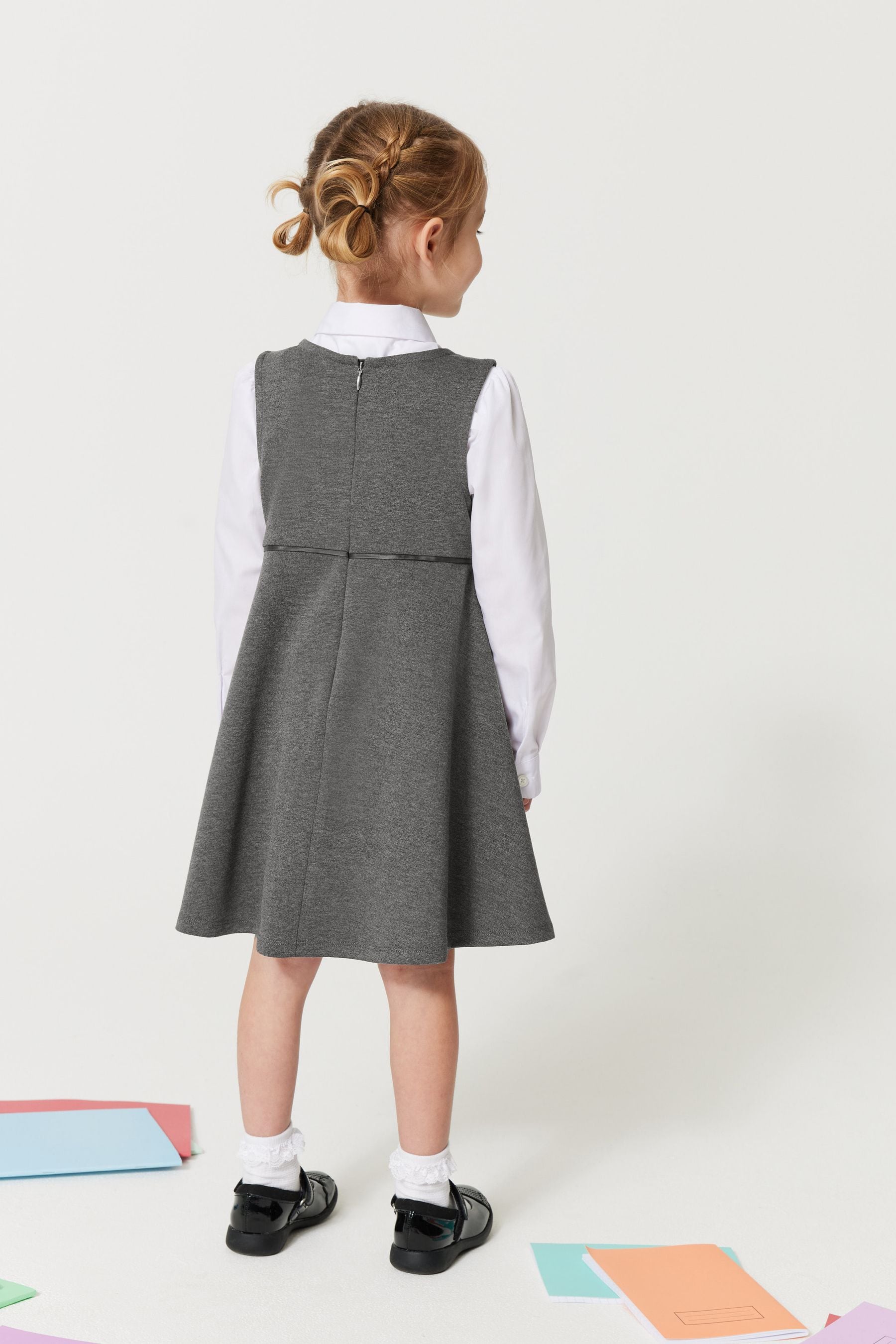 Next grey pinafore dress 2025