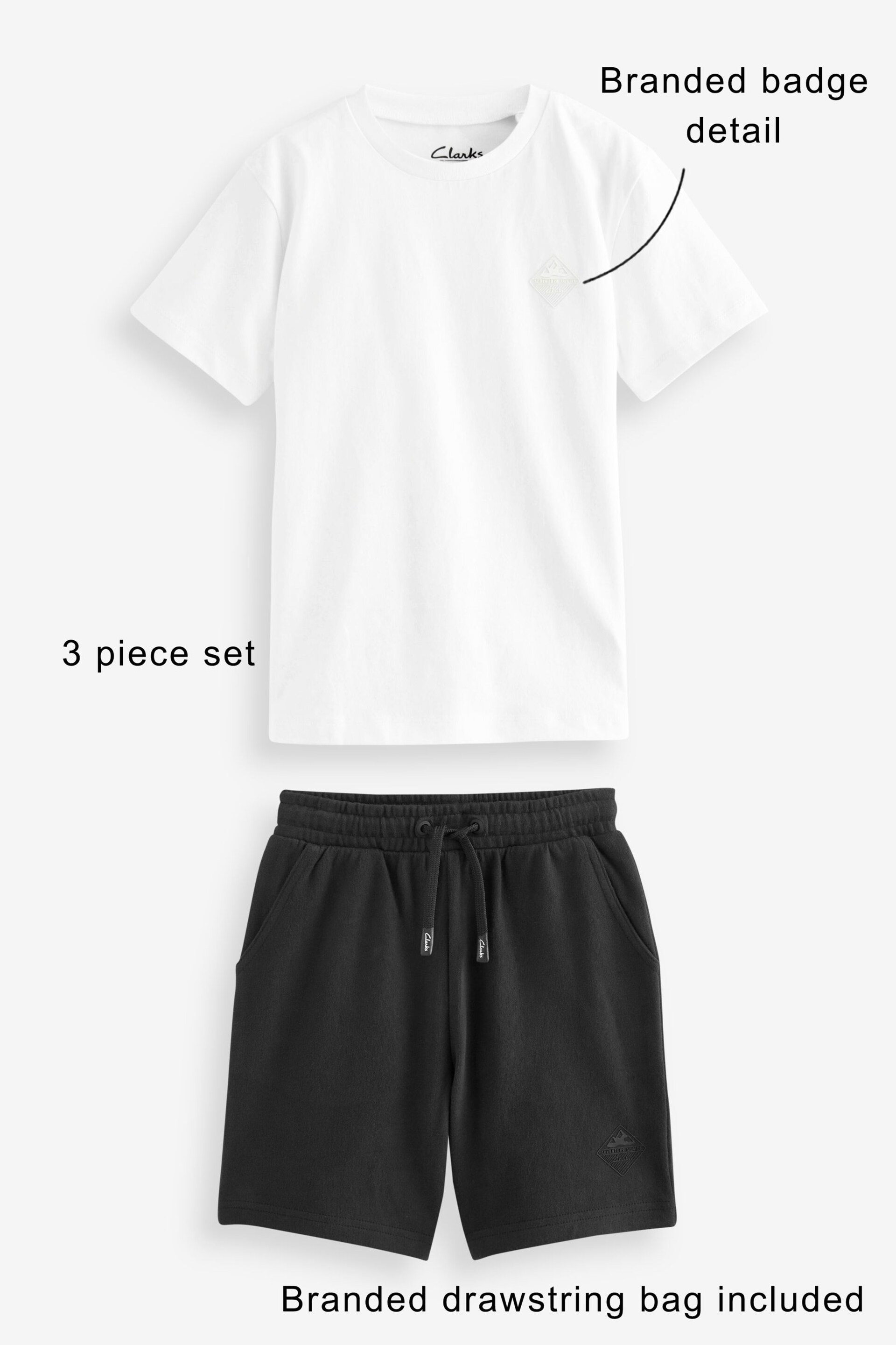 Clarks Multi Boys T-Shirt, Shorts and Bag PE Kit - Image 8 of 10