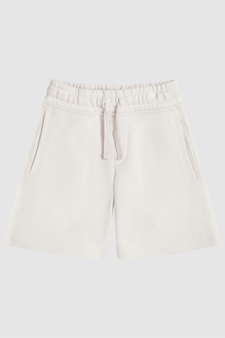 Reiss Dark Ecru Henry Drawstring Jersey Shorts - Image 2 of 8