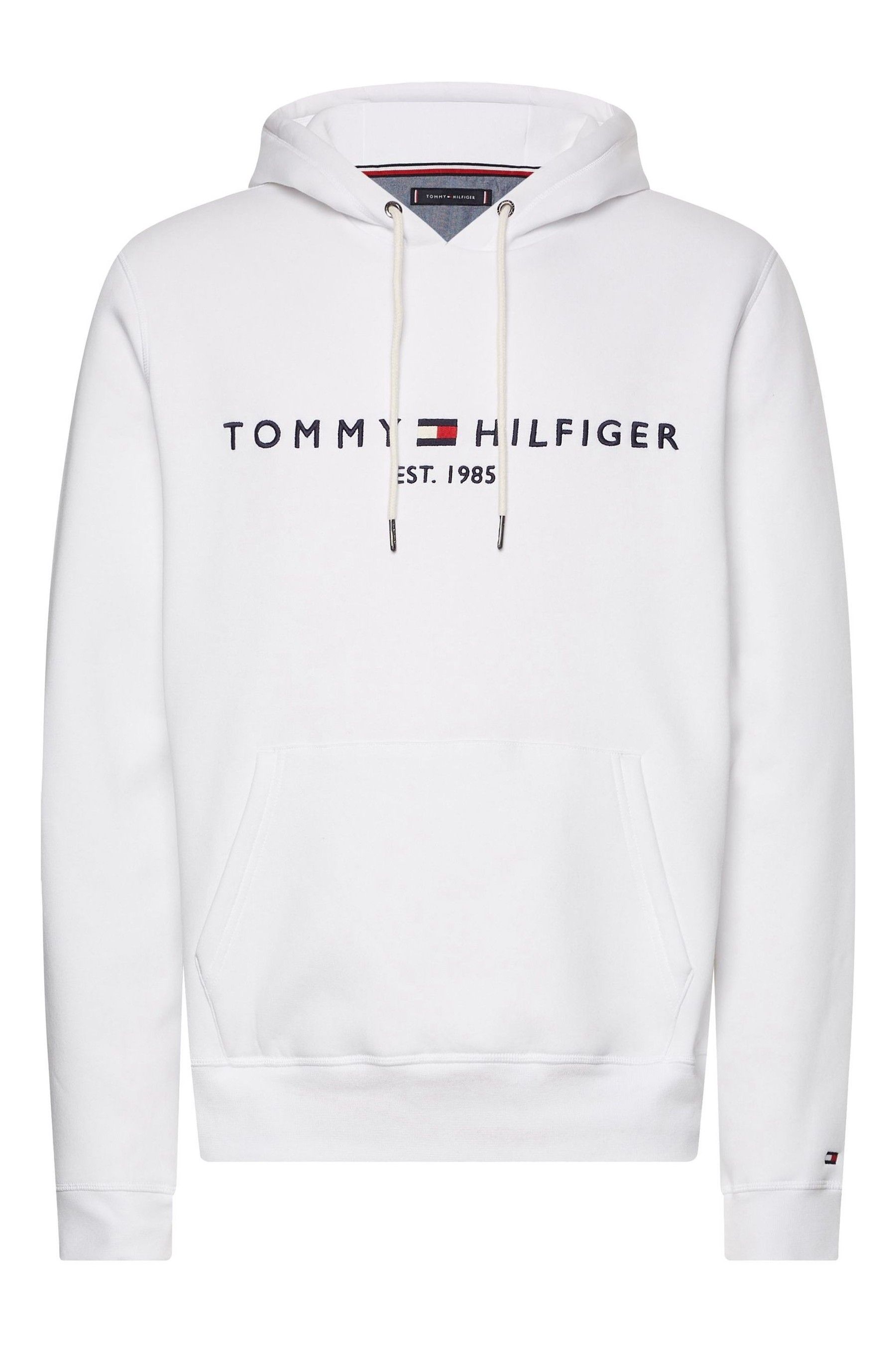 Mens white tommy hilfiger hoodie sale