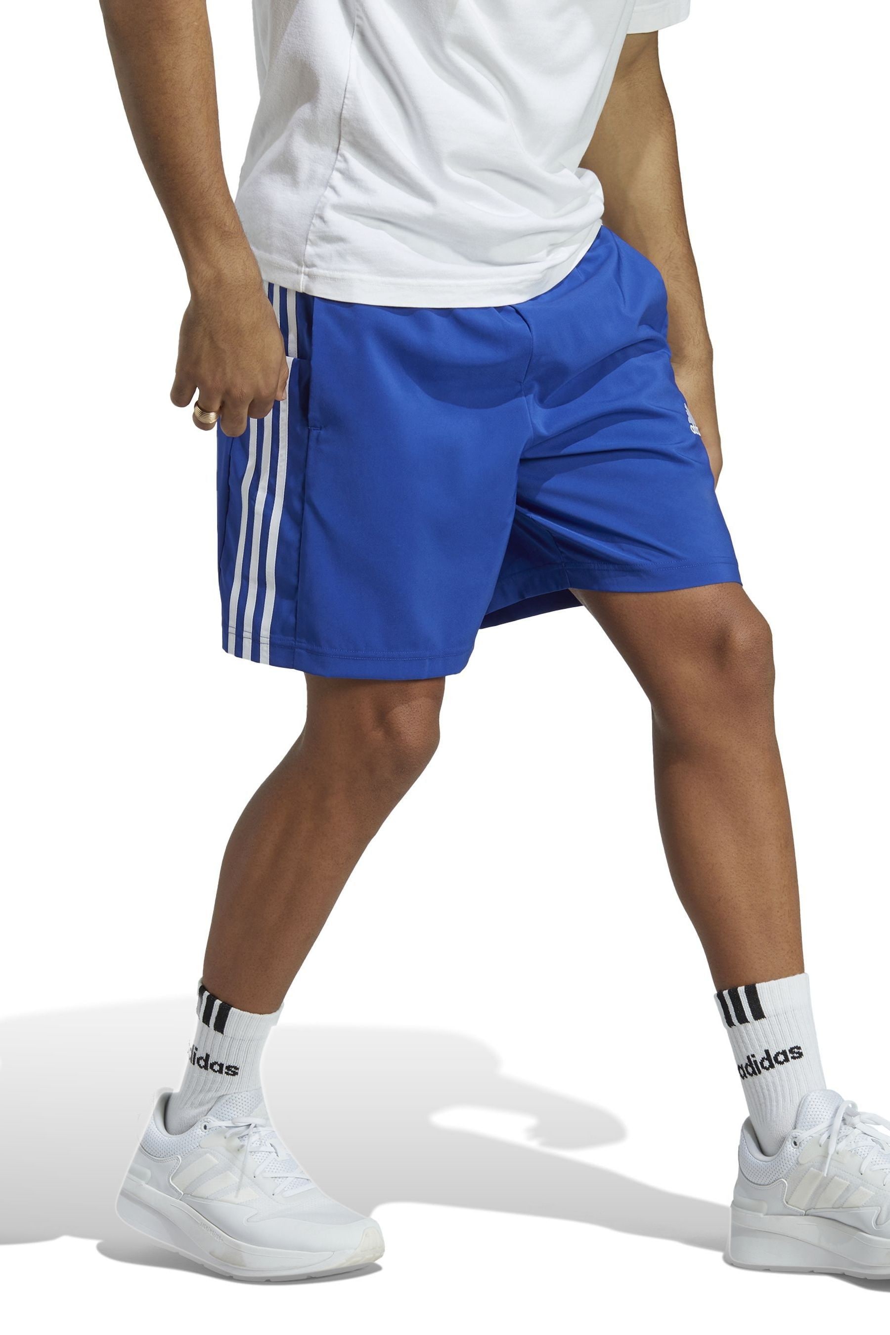 Dark blue adidas shorts on sale