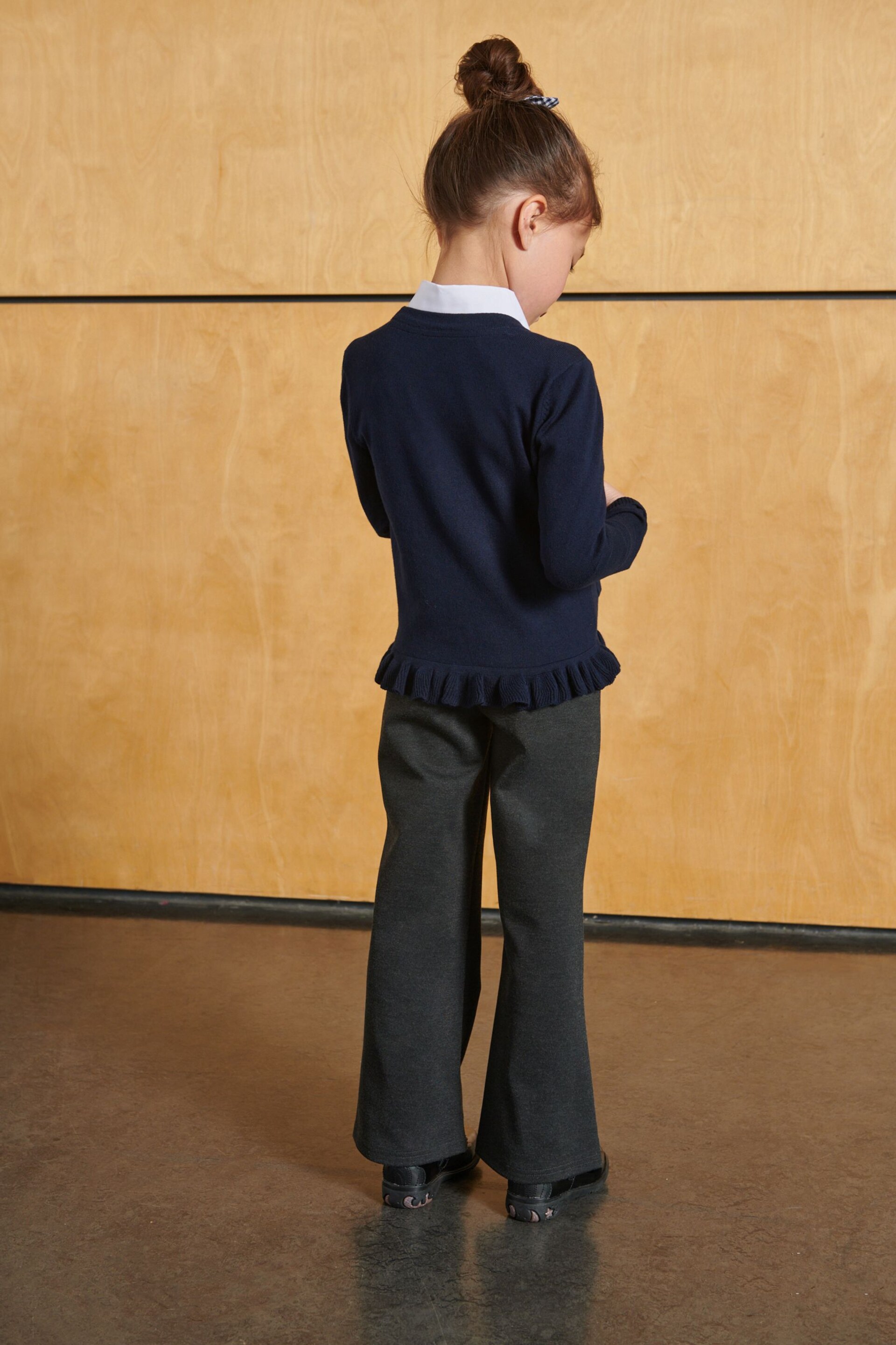 Clarks Navy Blue School V-Neck Cardigan - Image 3 of 12