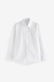 Clarks White Long Sleeve Clarks Boys School Shirts 2 Pack - Image 2 of 10