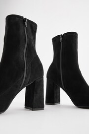 Black Forever Comfort® Point Toe Sock Ankle Boots - Image 7 of 7