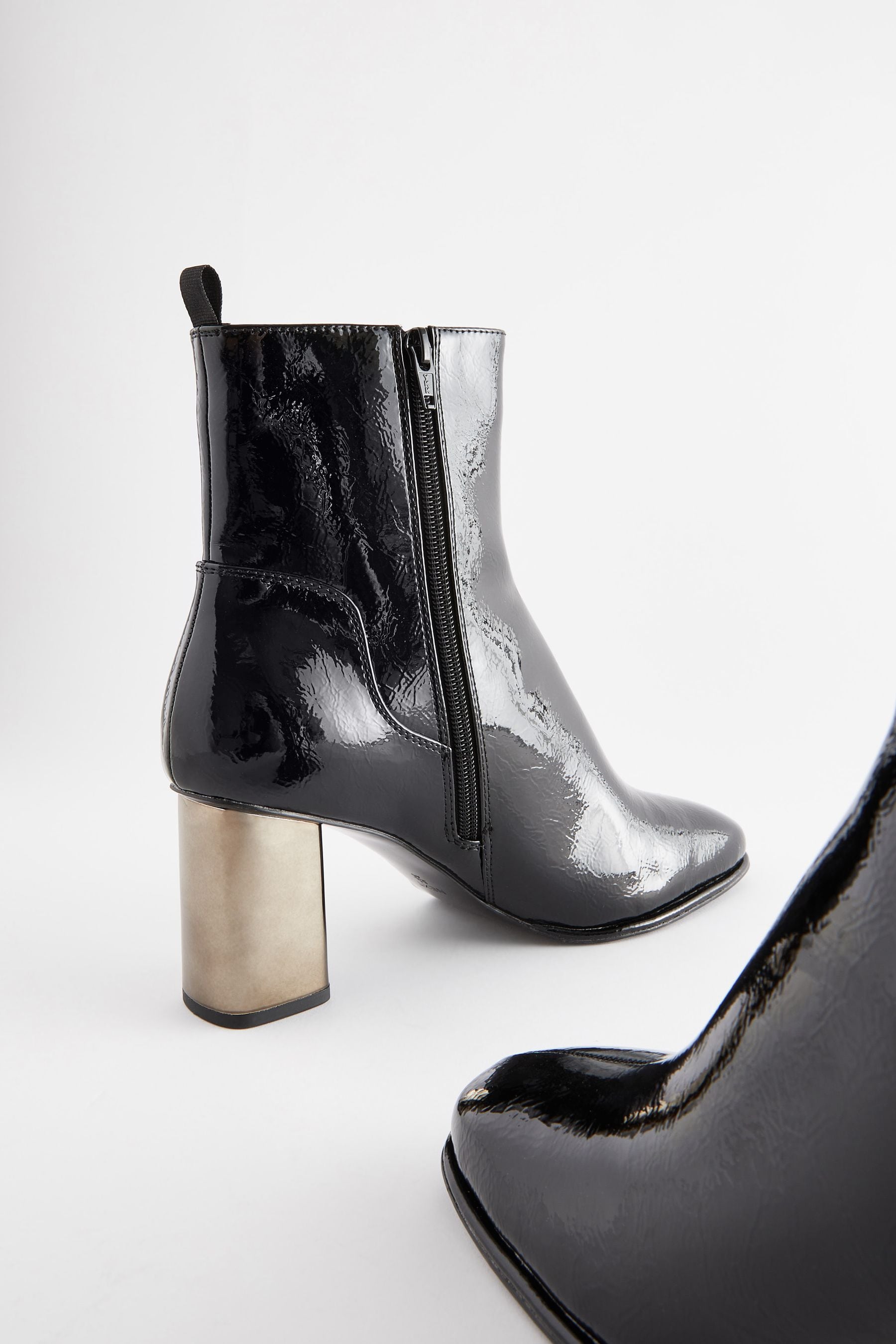 Buy Black Forever Comfort Metal Heel Ankle Boots from Next Luxembourg