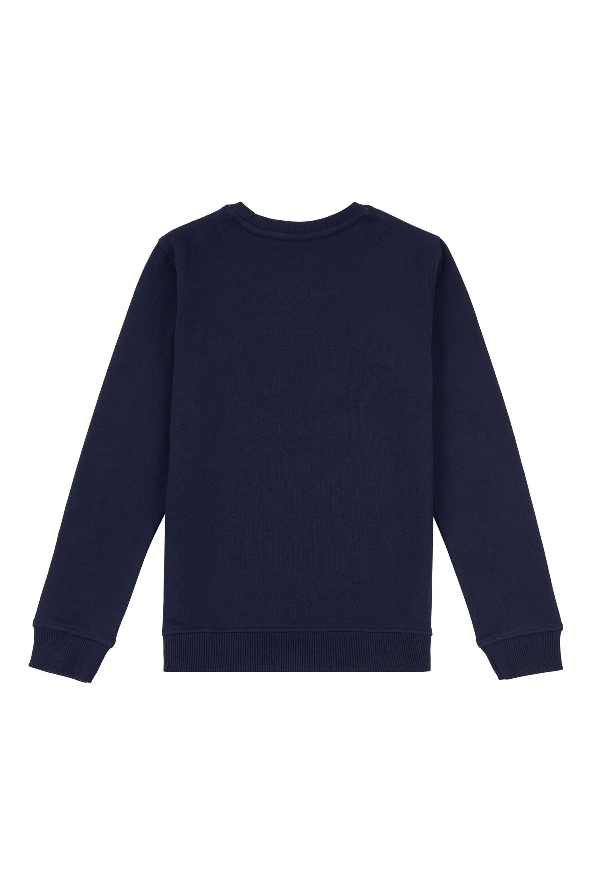 Jack Wills Blue Script LB Crew Sweatshirt - Image 2 of 3