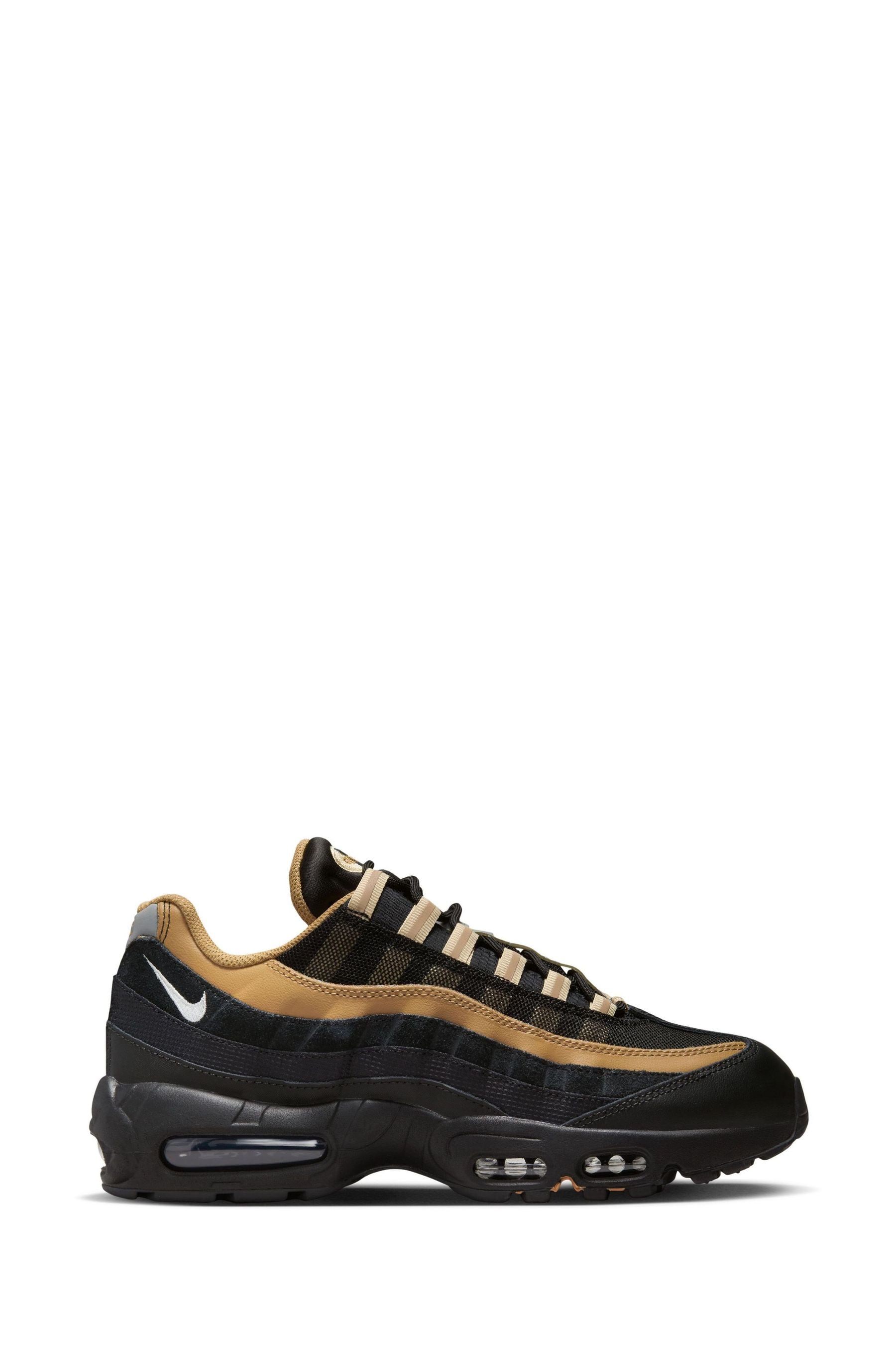 Buy Nike Black Gold Air Max 95 Trainers from Next Lithuania