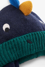 JoJo Maman Bébé Navy Boys' Dinosaur Hat - Image 3 of 3