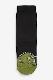 Black Dinosaur Cotton Rich Socks 7 Pack - Image 3 of 8