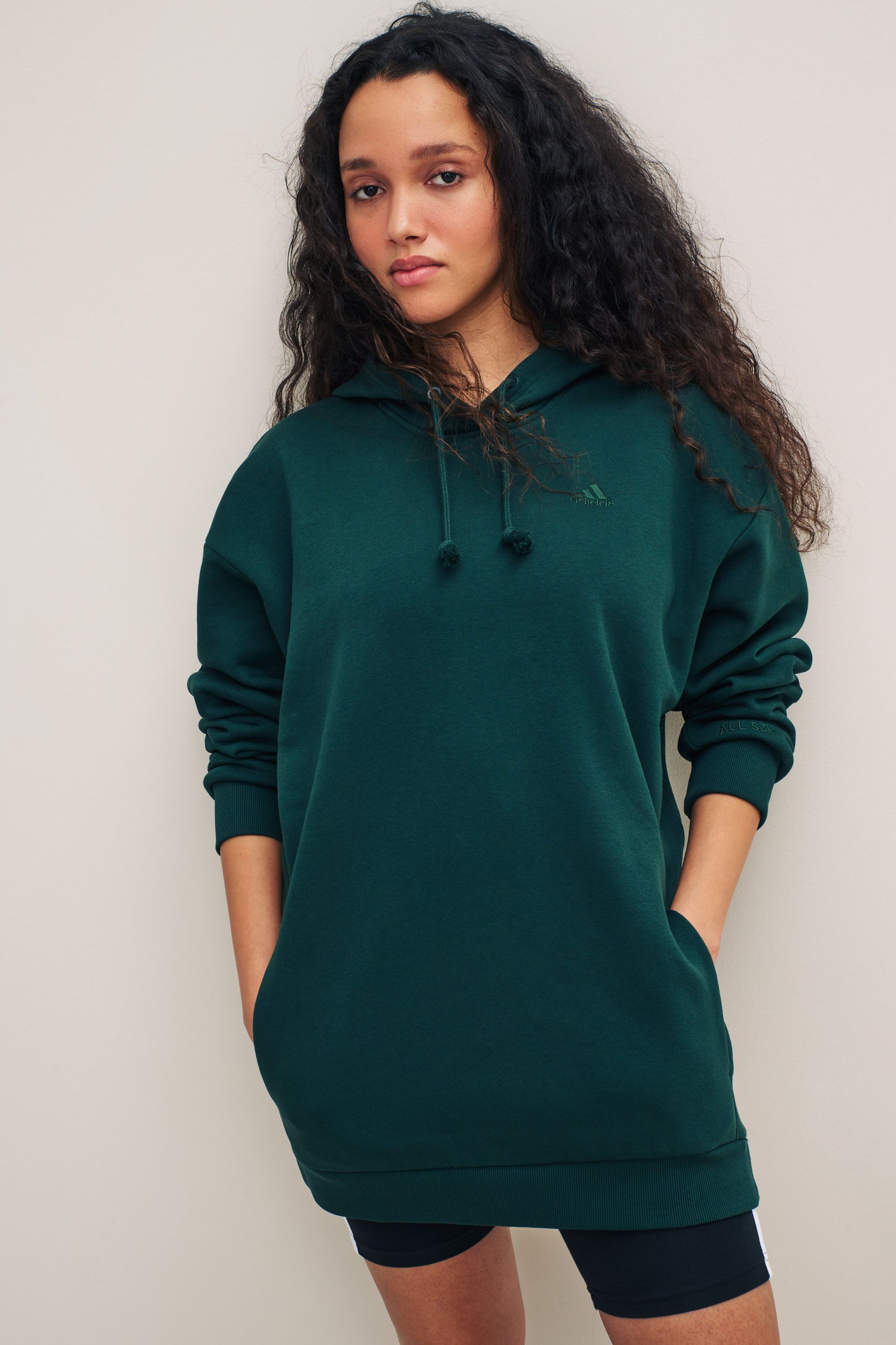 Buy adidas Green Al SZN Longline Hoodie from Next Luxembourg