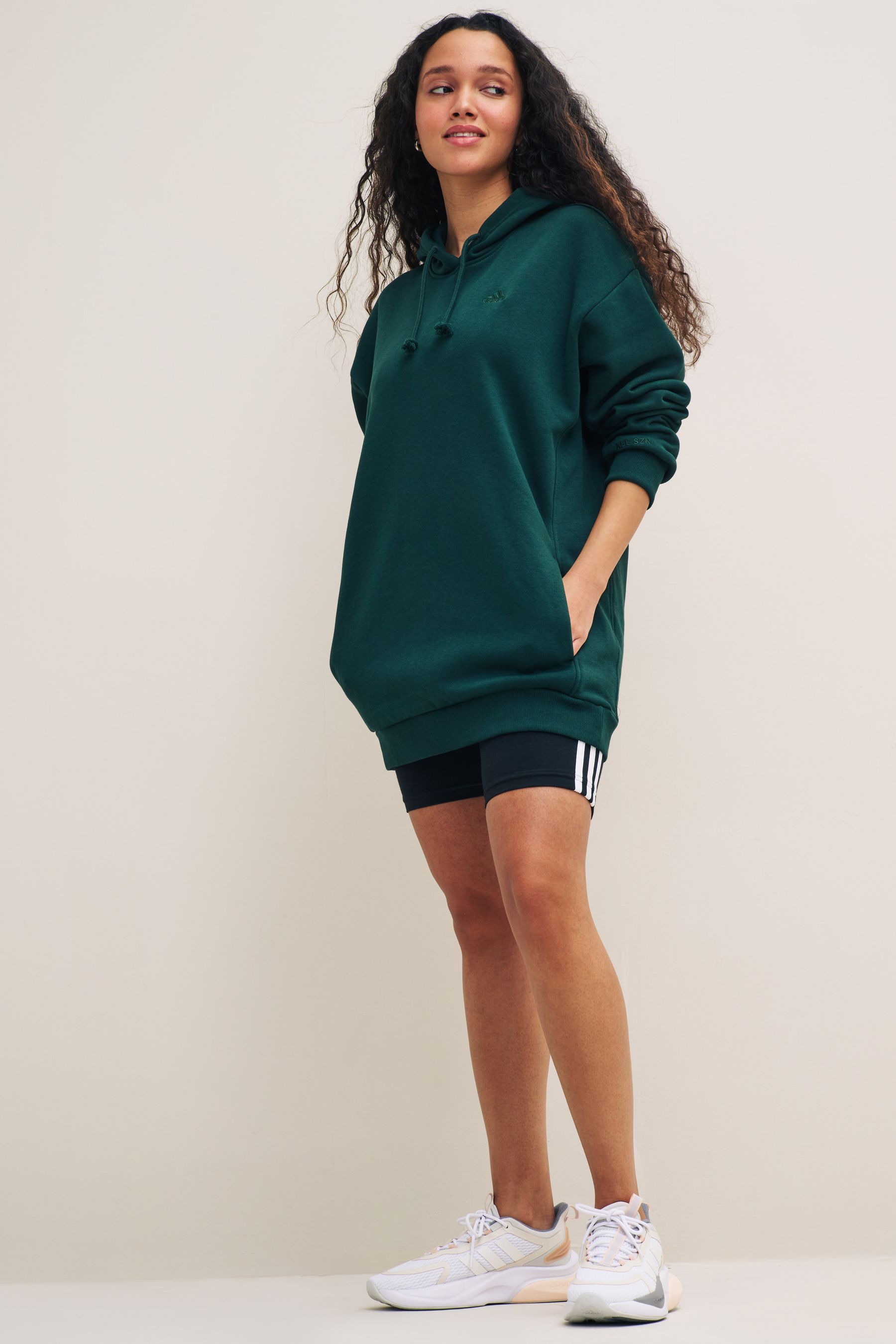 Adidas longline sweatshirt sale