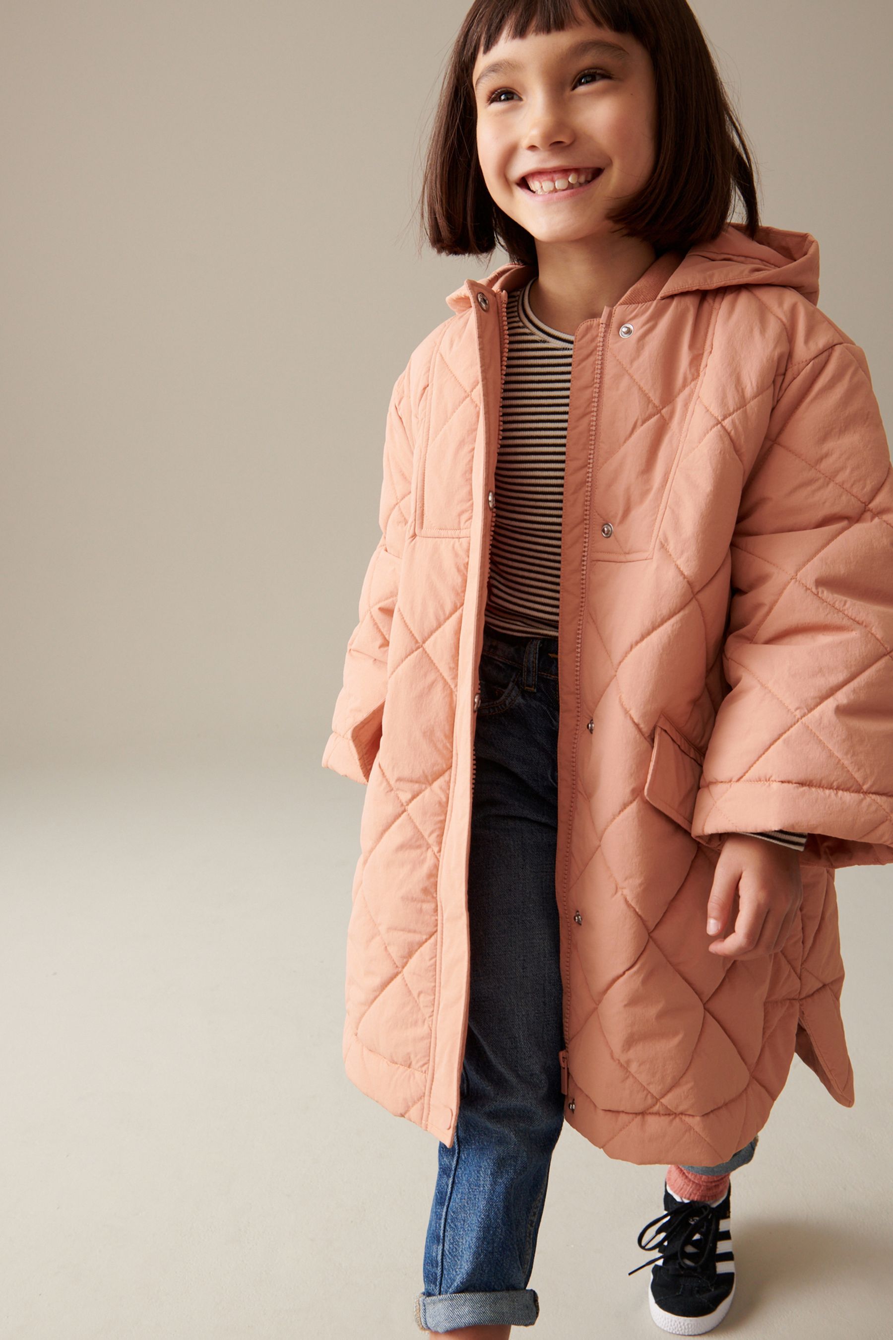 Next pink padded coat best sale