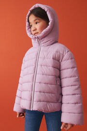 Lilac Purple Shower Resistant Padded Coat (3-16yrs) - Image 3 of 9
