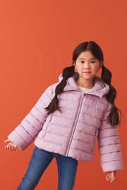 Lilac Purple Shower Resistant Padded Coat (3-16yrs) - Image 4 of 9