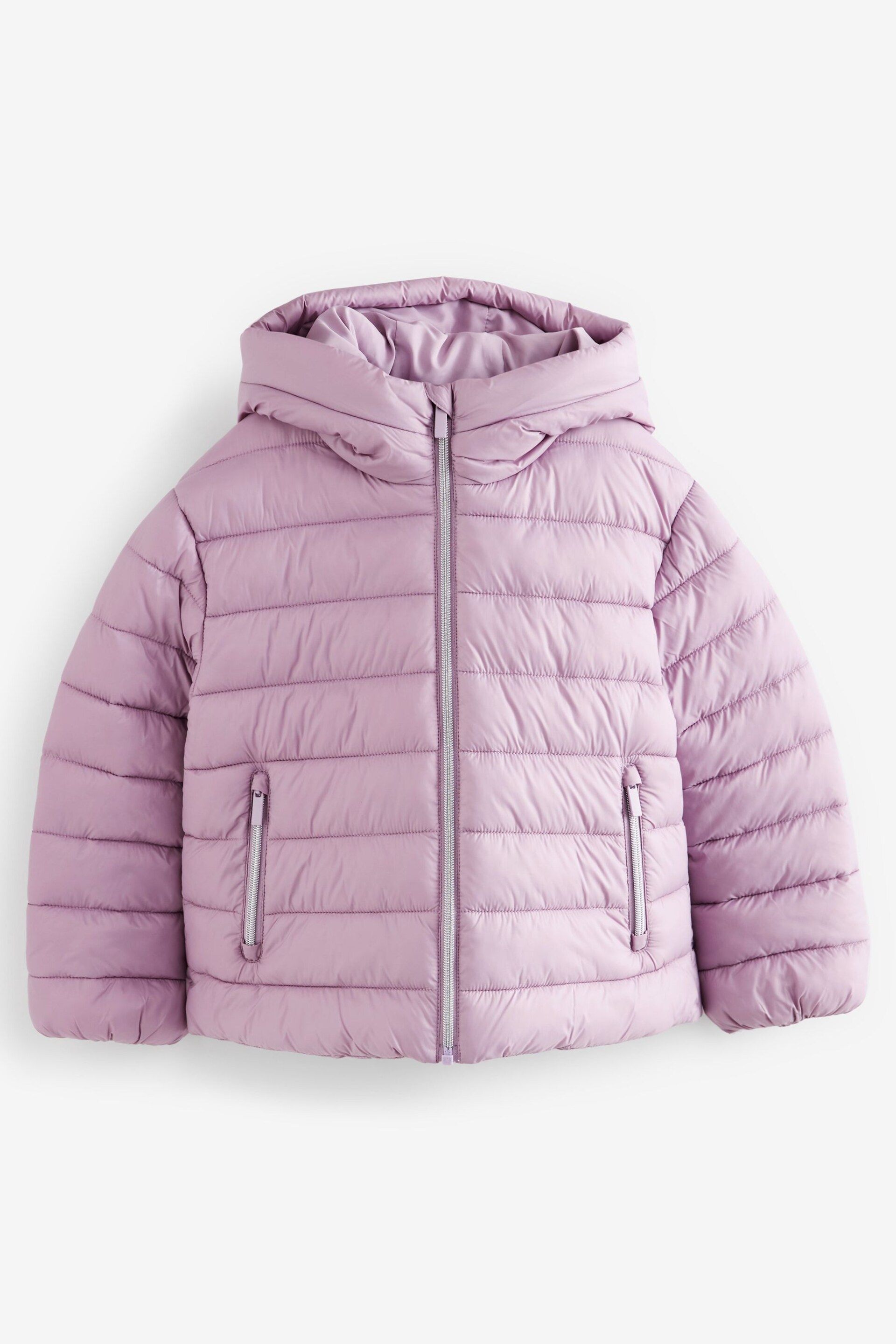 Lilac Purple Shower Resistant Padded Coat (3-16yrs) - Image 7 of 9