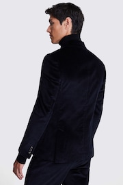 MOSS Ink Blue Slim Fit Corduroy Suit Jacket - Image 4 of 5