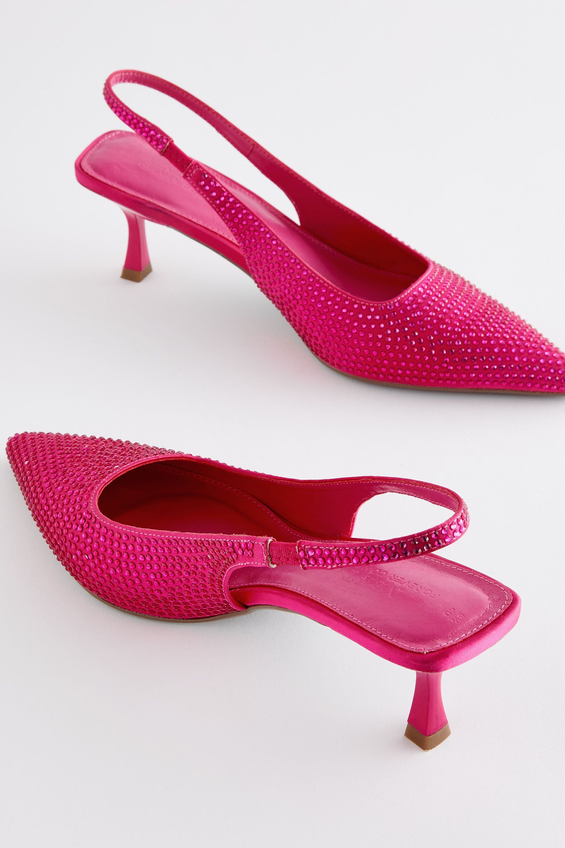Studded slingback heels online