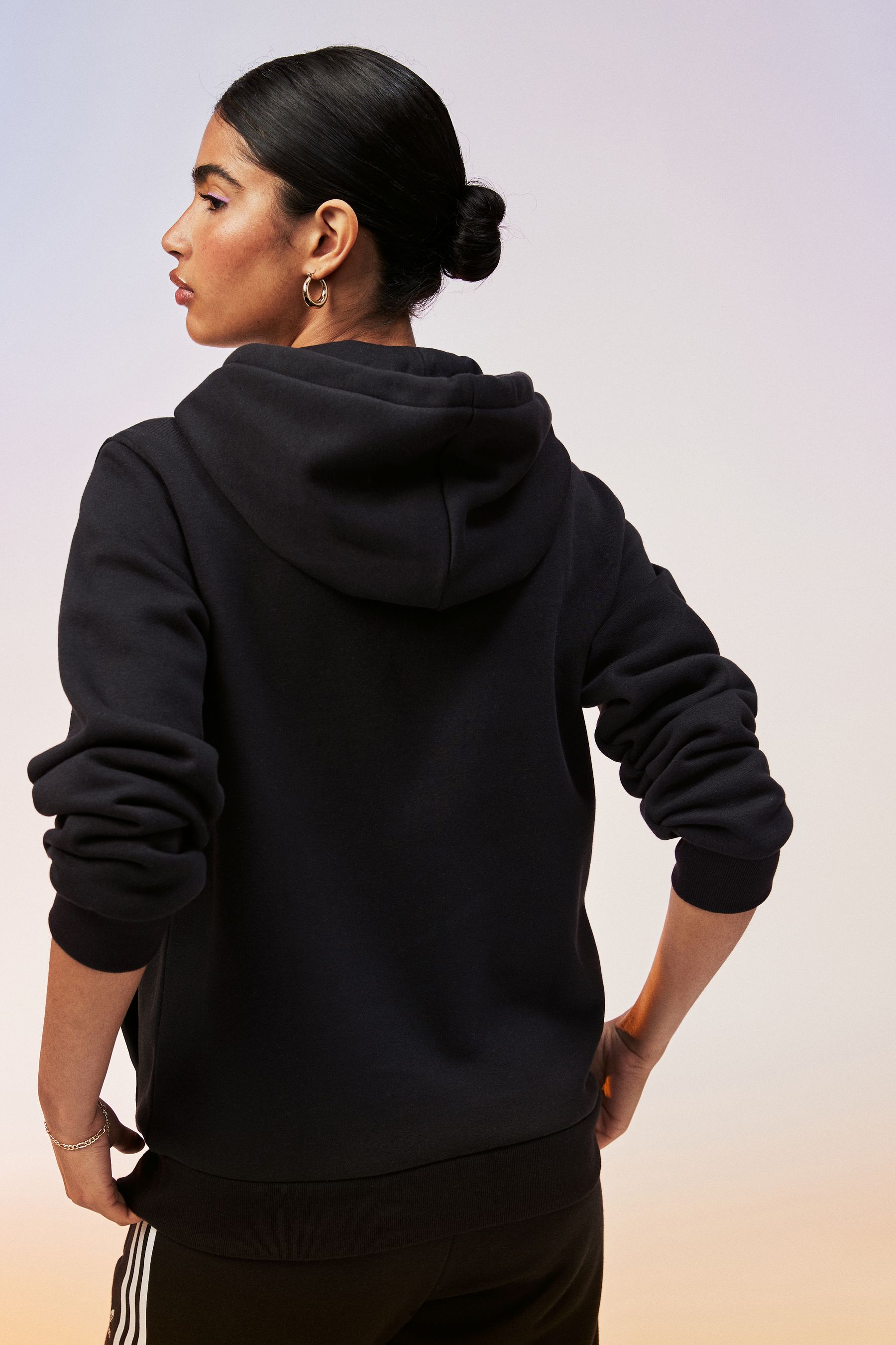 adidas originals Flower Embroidery Black Hoodie from Next Estonia