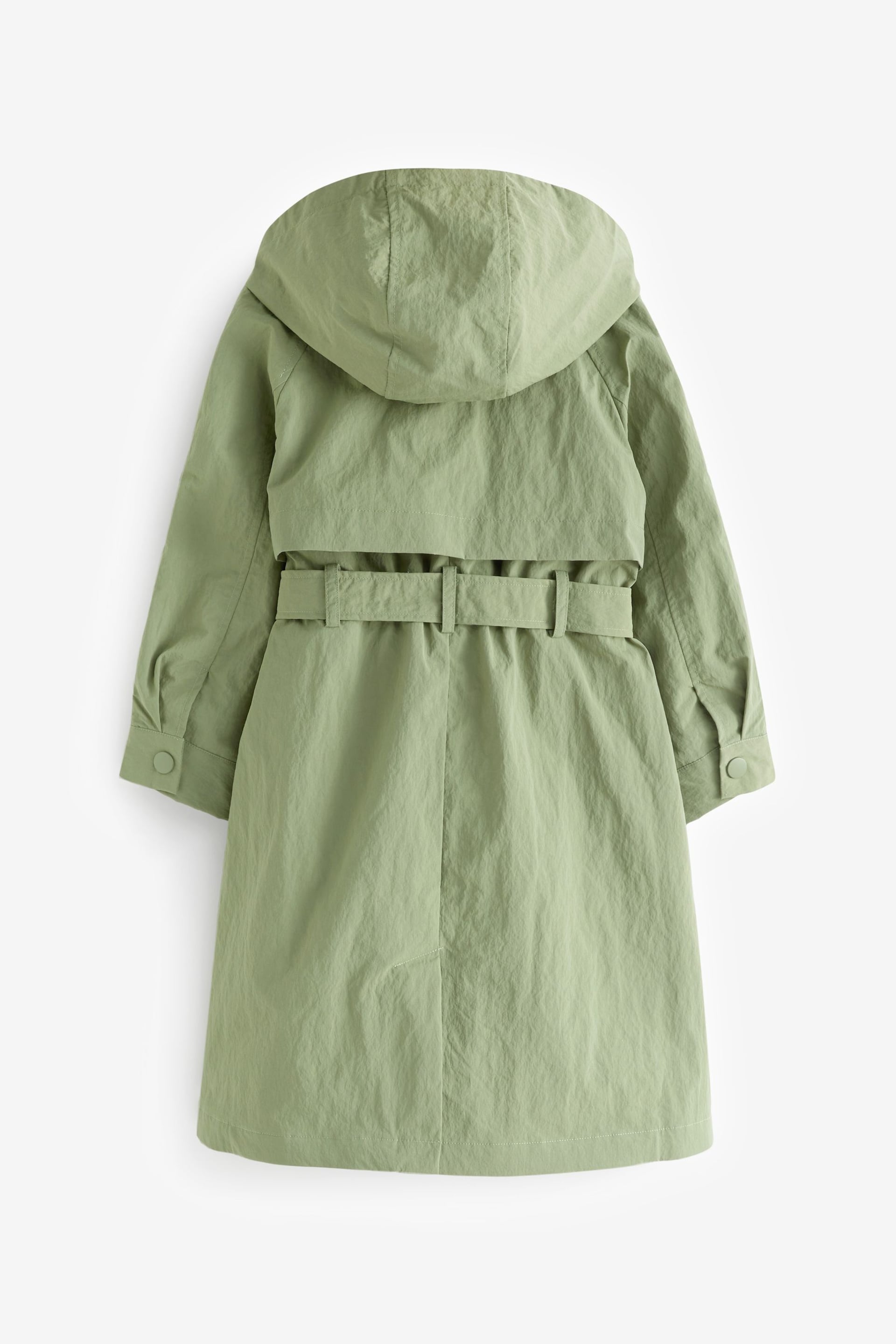 Khaki Green Shower Resistant Trench Coat (3-16yrs) - Image 5 of 8