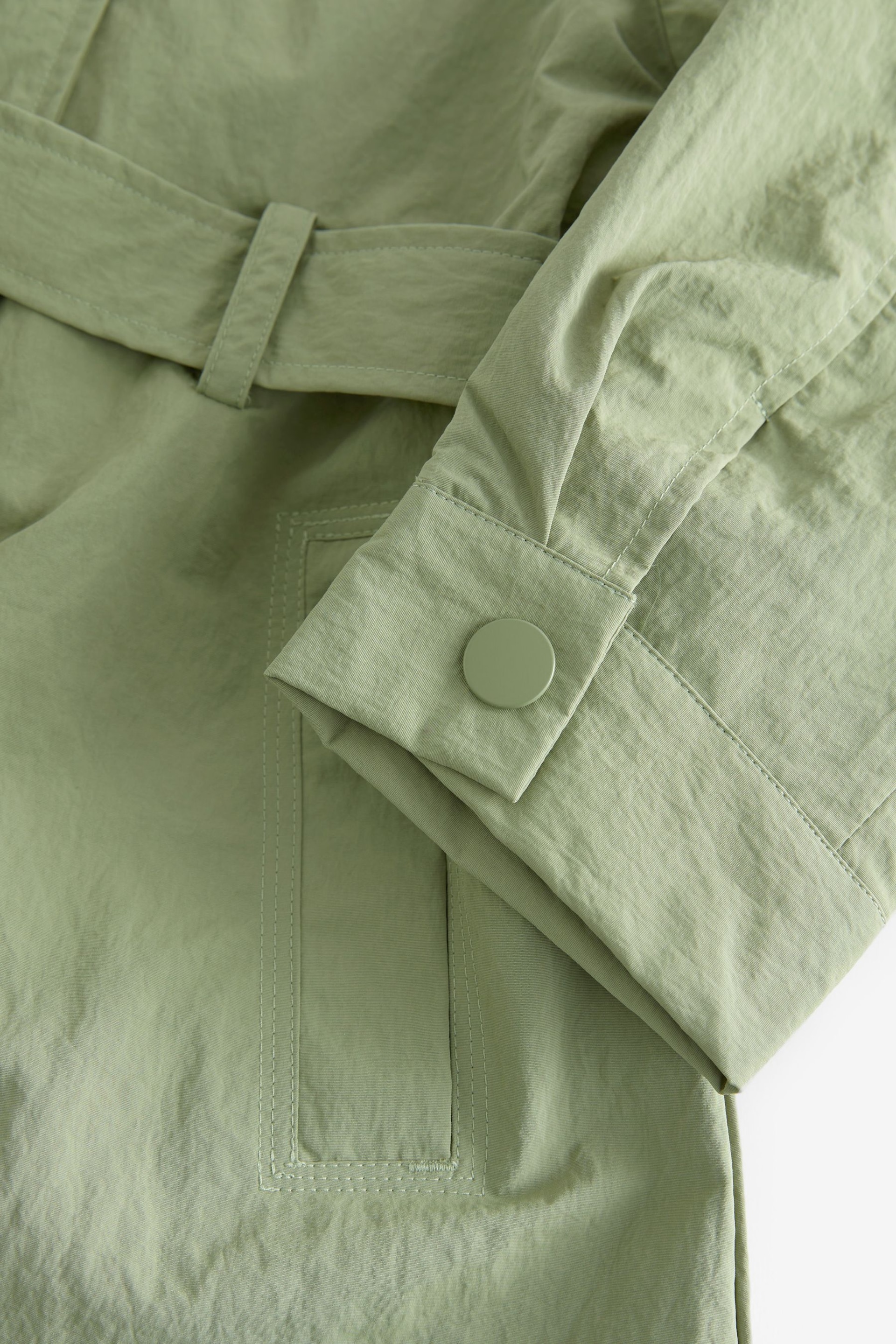 Khaki Green Shower Resistant Trench Coat (3-16yrs) - Image 7 of 8