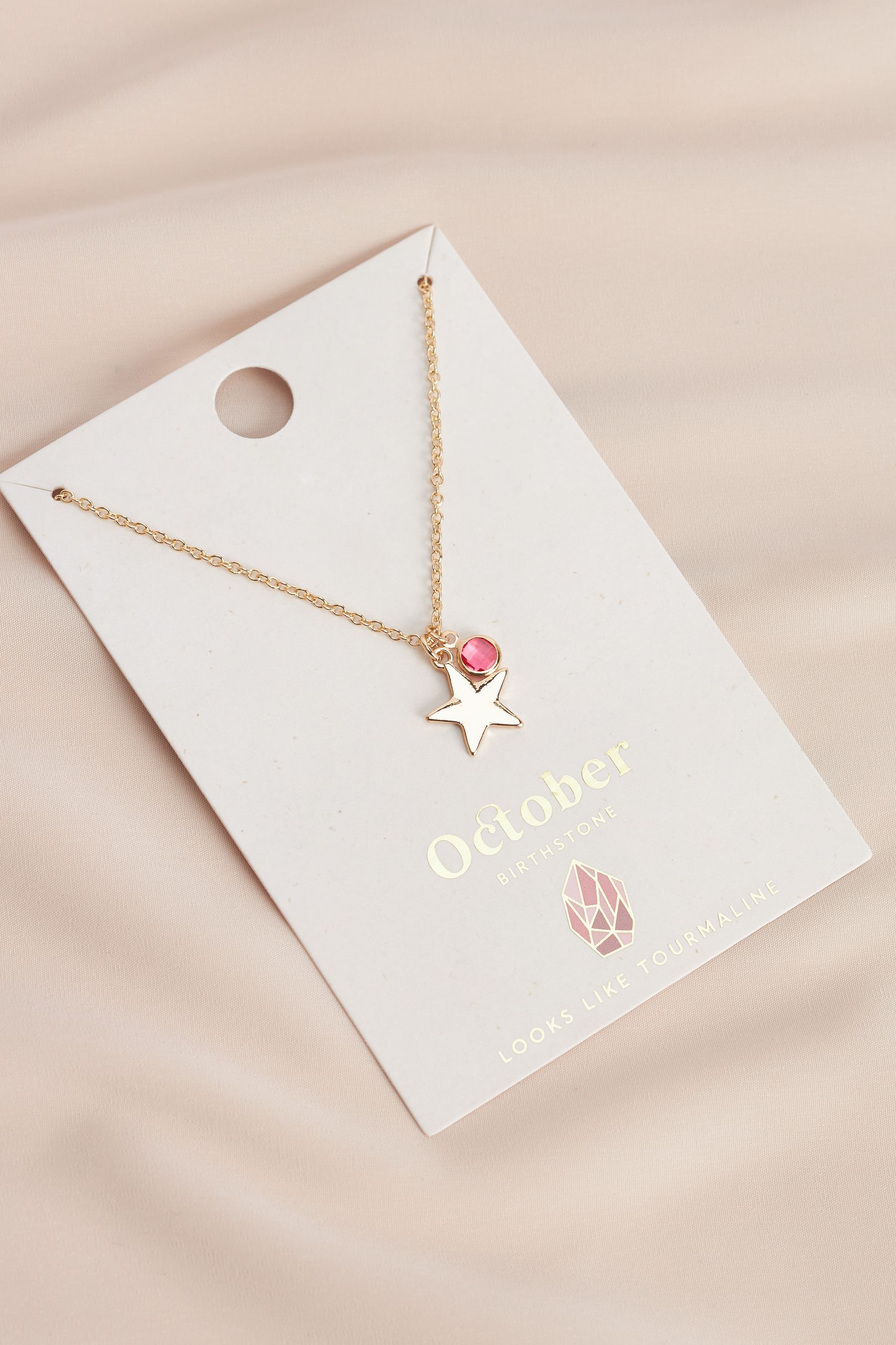 Buy Gold Tone Birthstone Necklace November from Next Australia